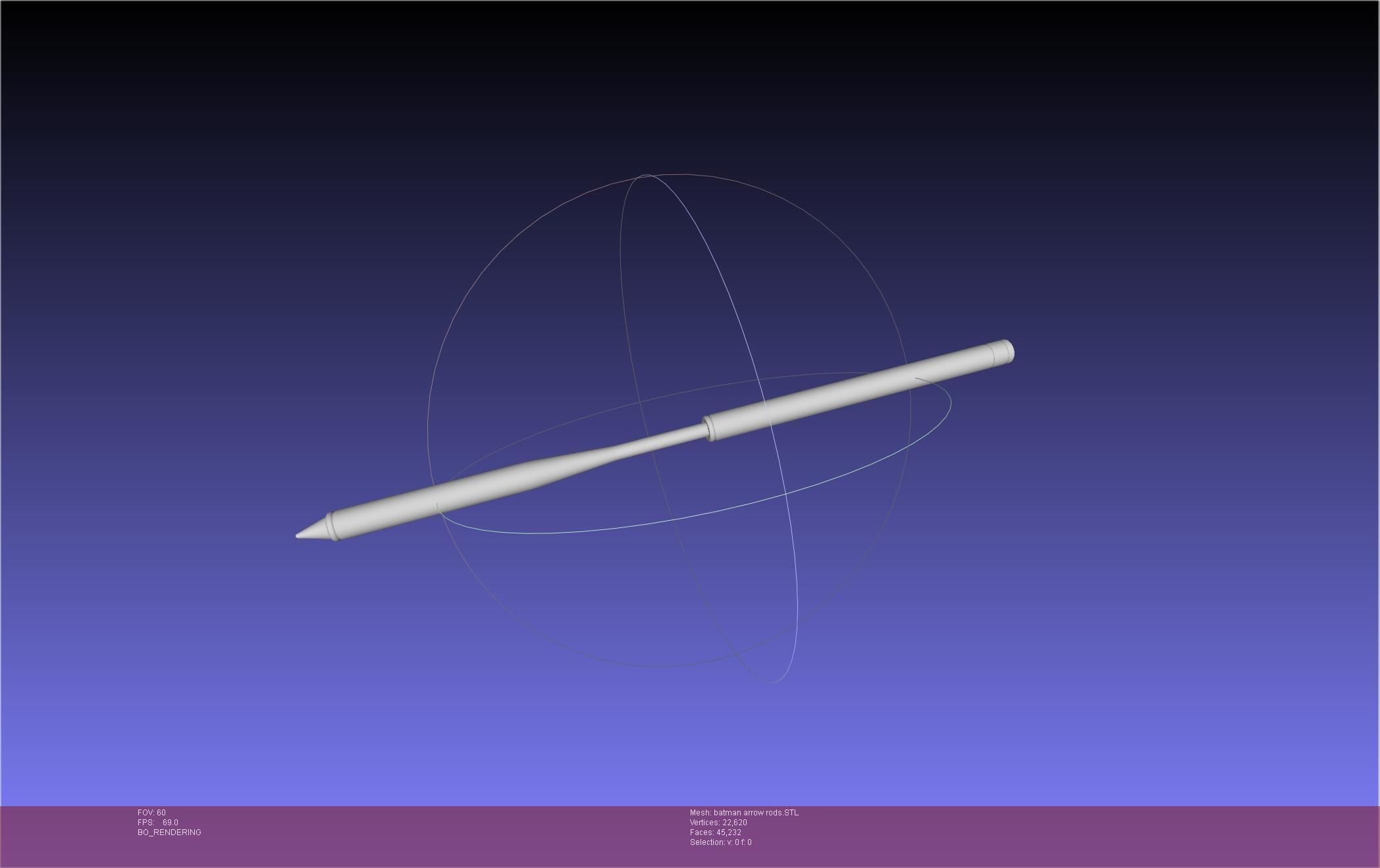 Batman Arrow Basic Model 3D print model_122