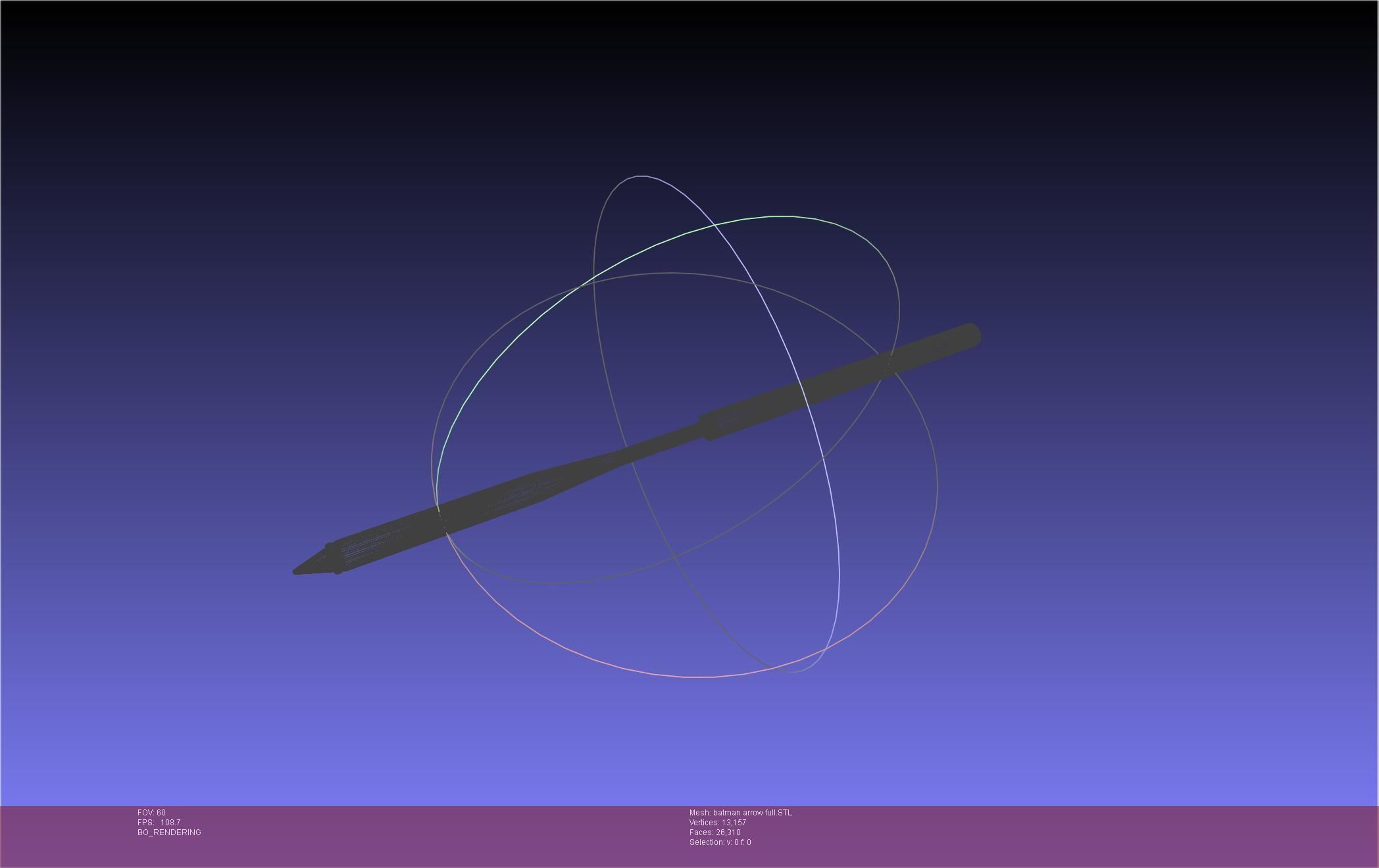 Batman Arrow Basic Model 3D print model_27