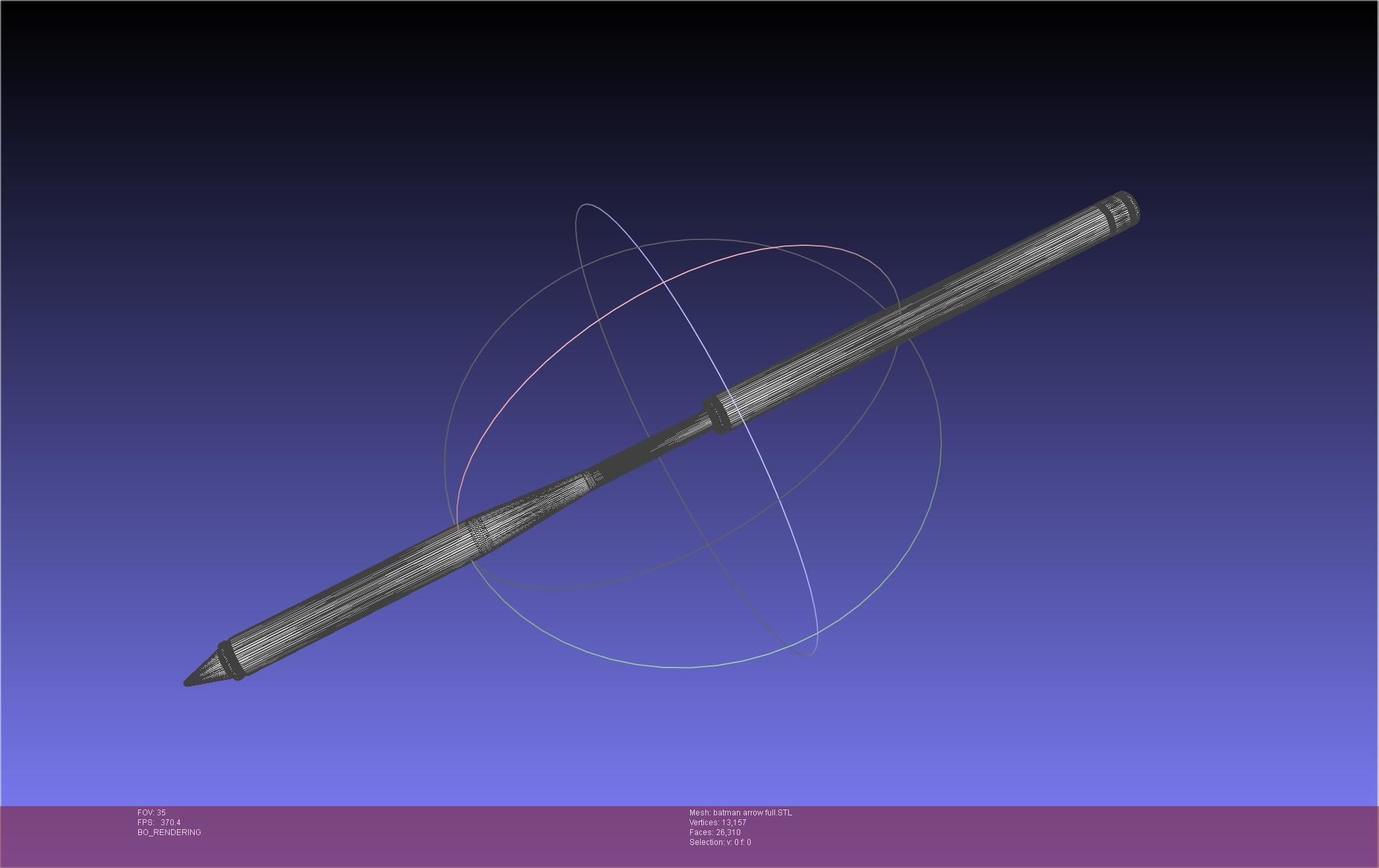 Batman Arrow Basic Model 3D print model_53