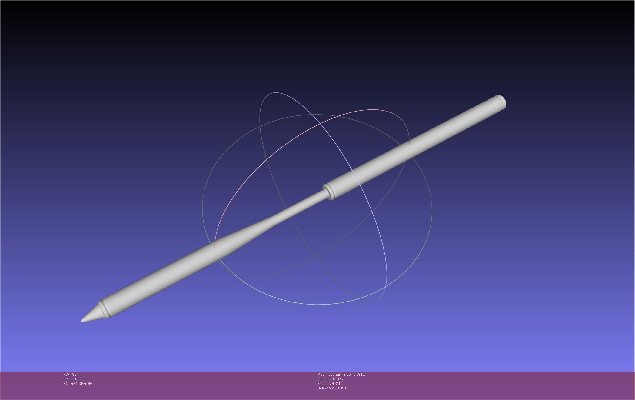 Batman Arrow Basic Model 3D print model_55