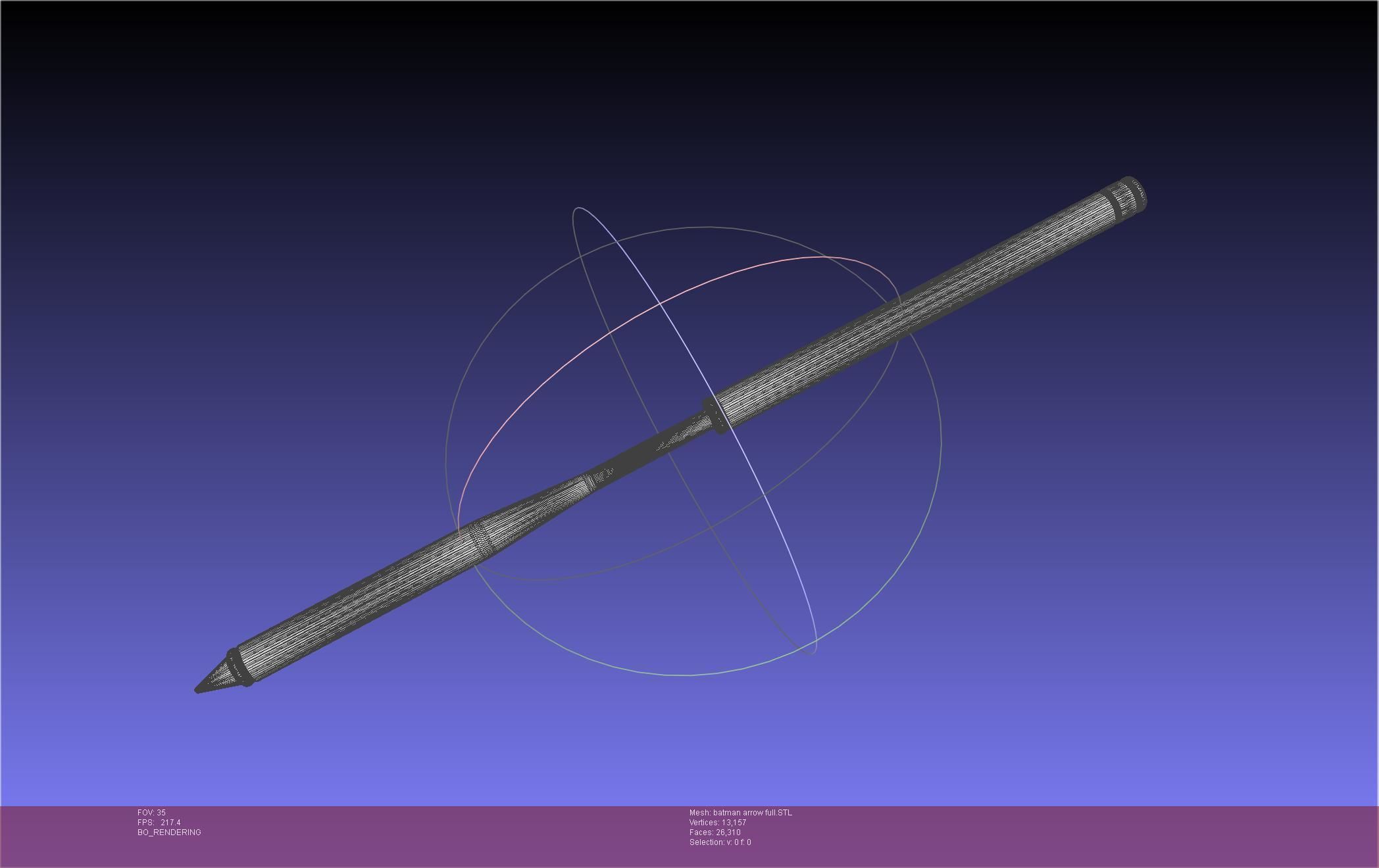 Batman Arrow Basic Model 3D print model_51