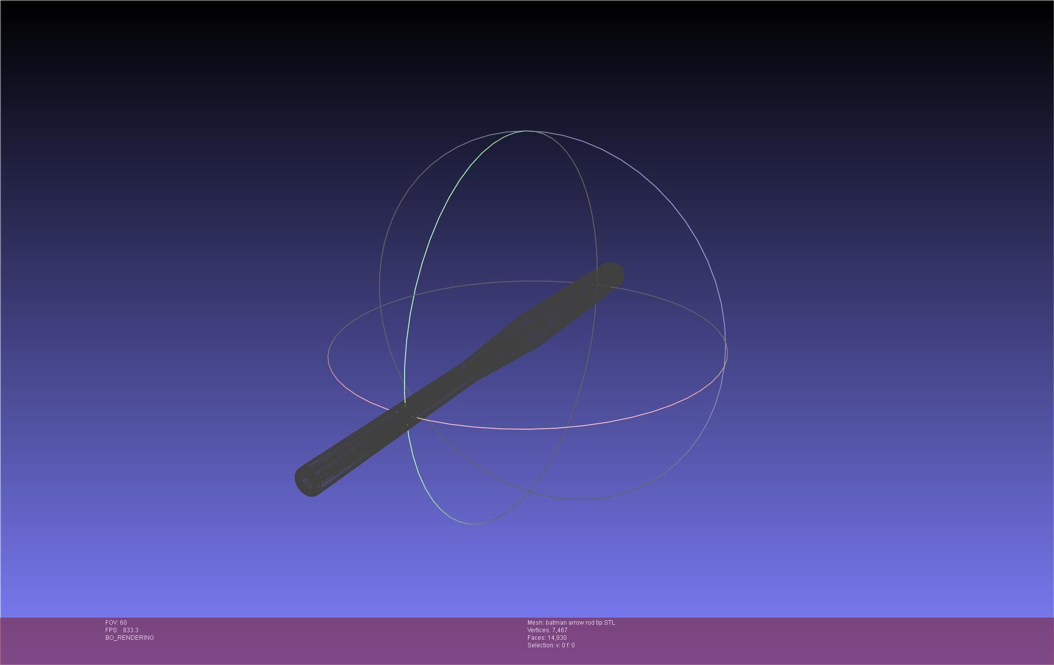 Batman Arrow Basic Model 3D print model_117