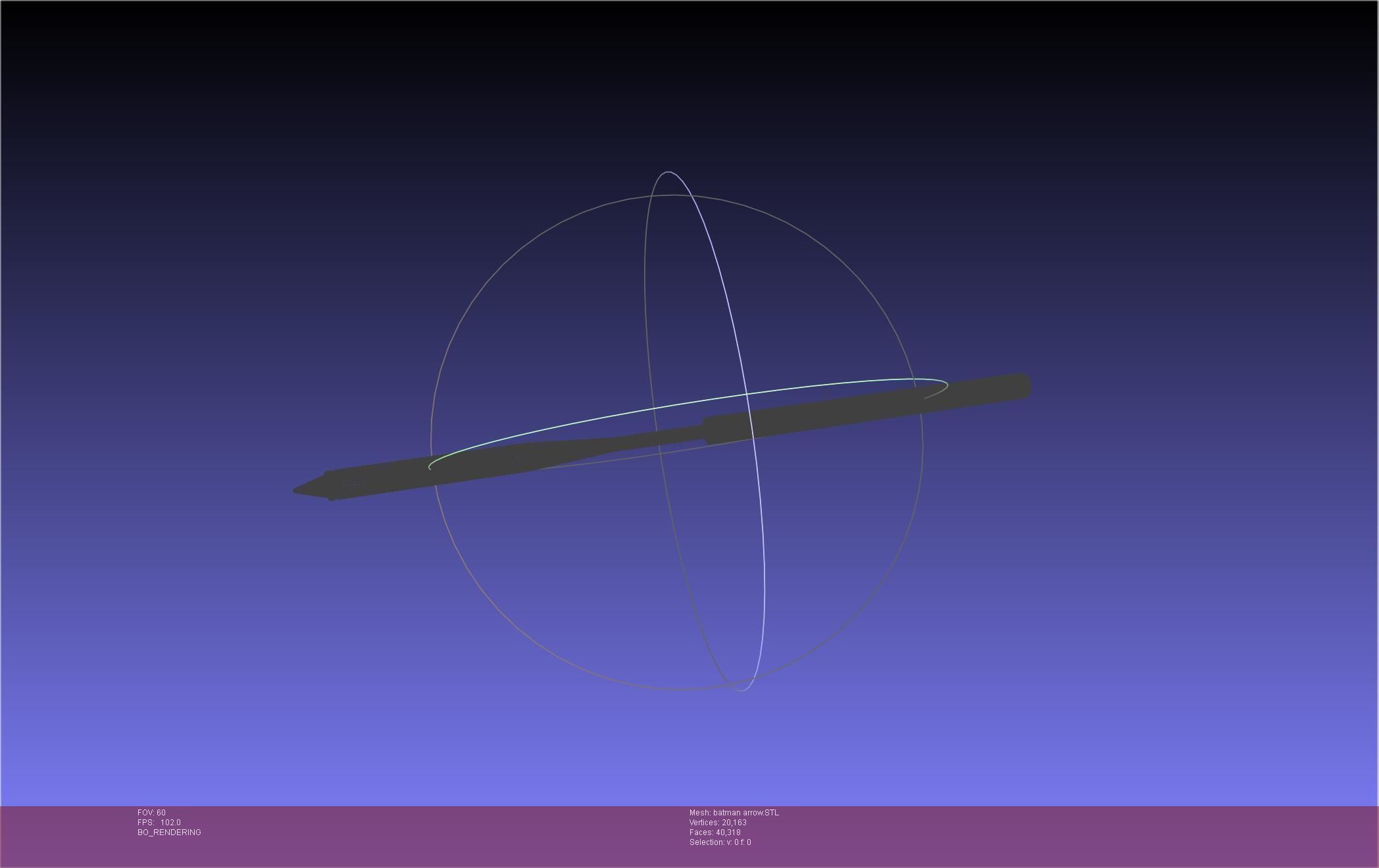 Batman Arrow Basic Model 3D print model_144