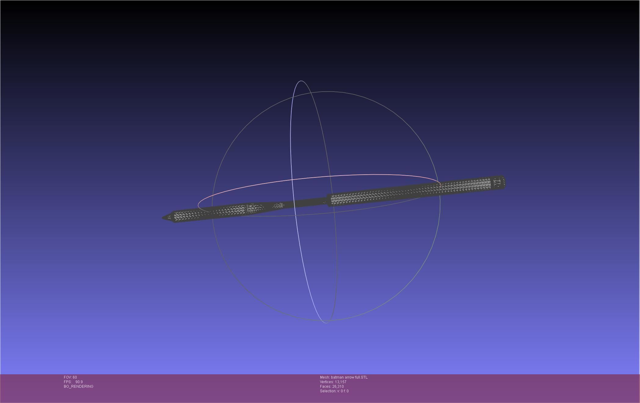 Batman Arrow Basic Model 3D print model_16