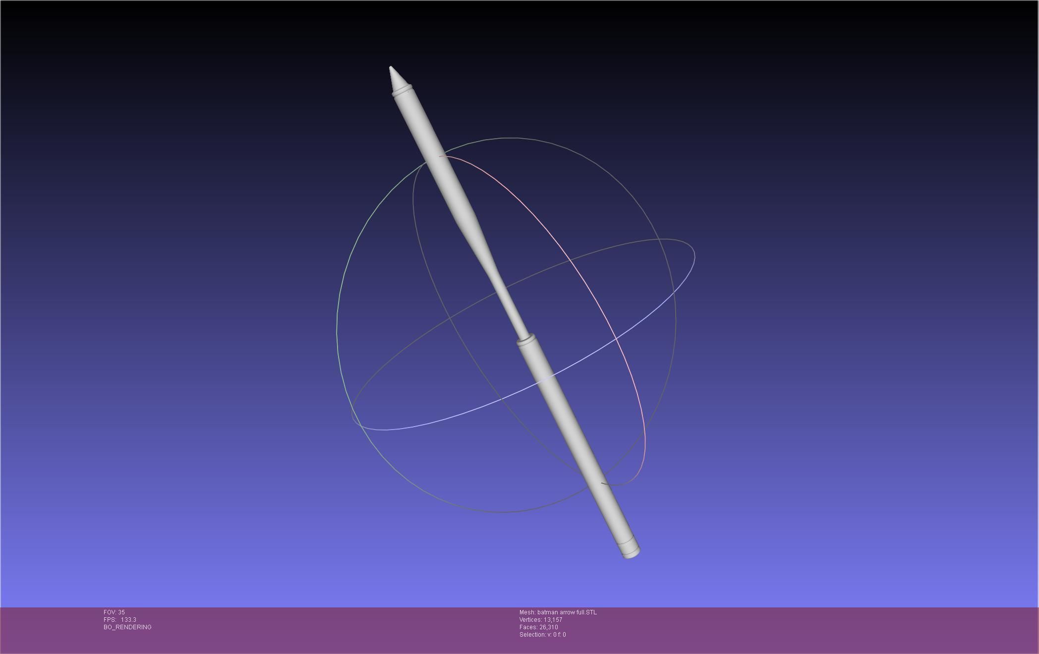 Batman Arrow Basic Model 3D print model_41