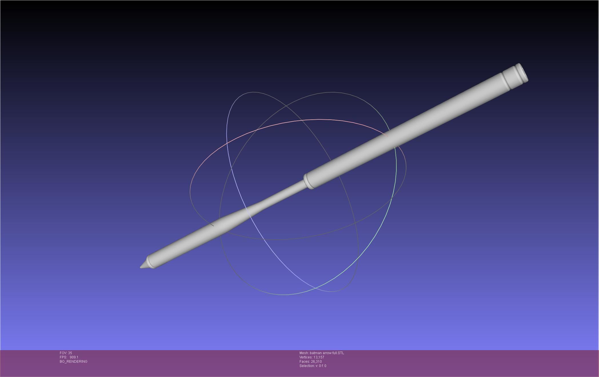 Batman Arrow Basic Model 3D print model_58