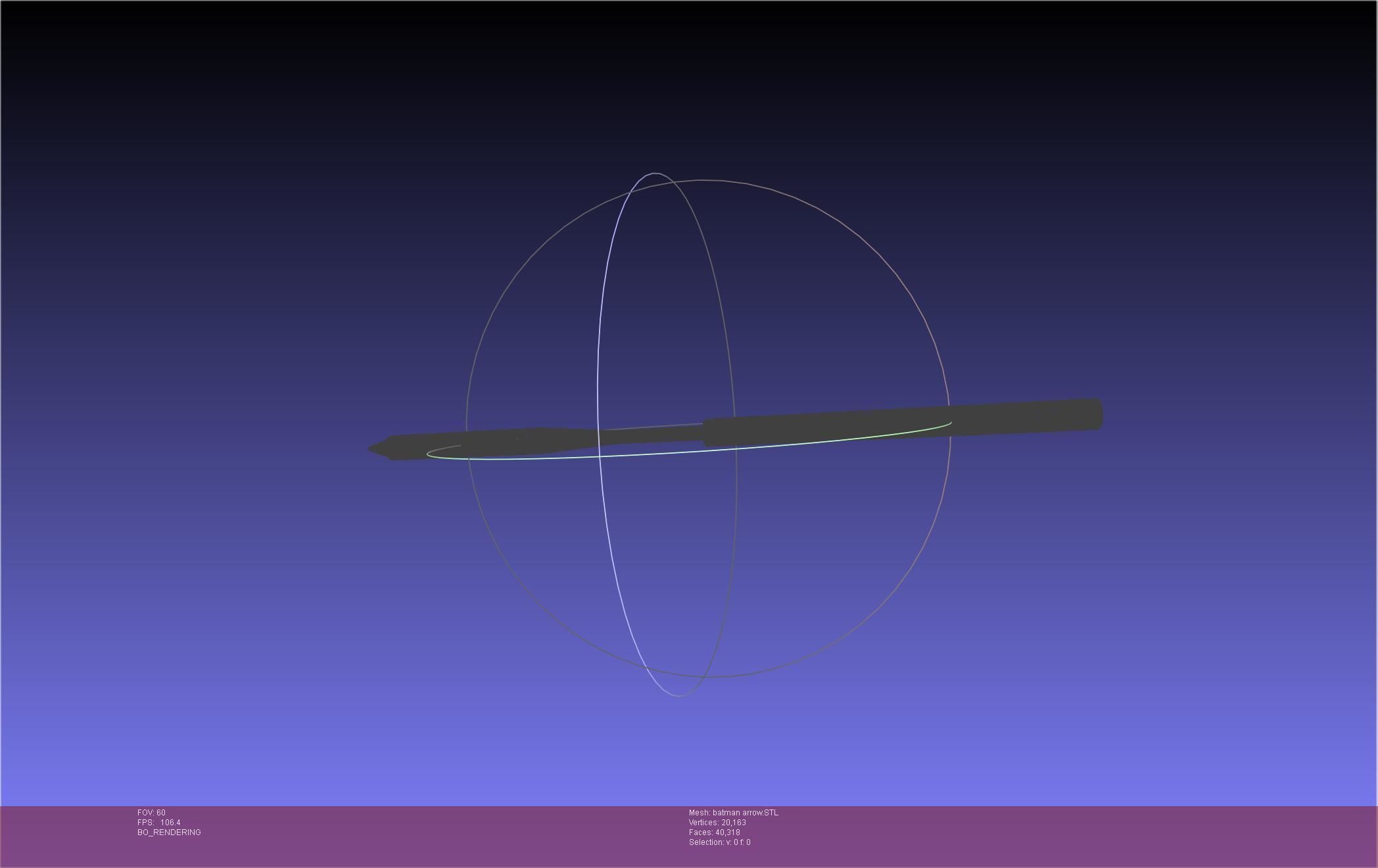 Batman Arrow Basic Model 3D print model_145