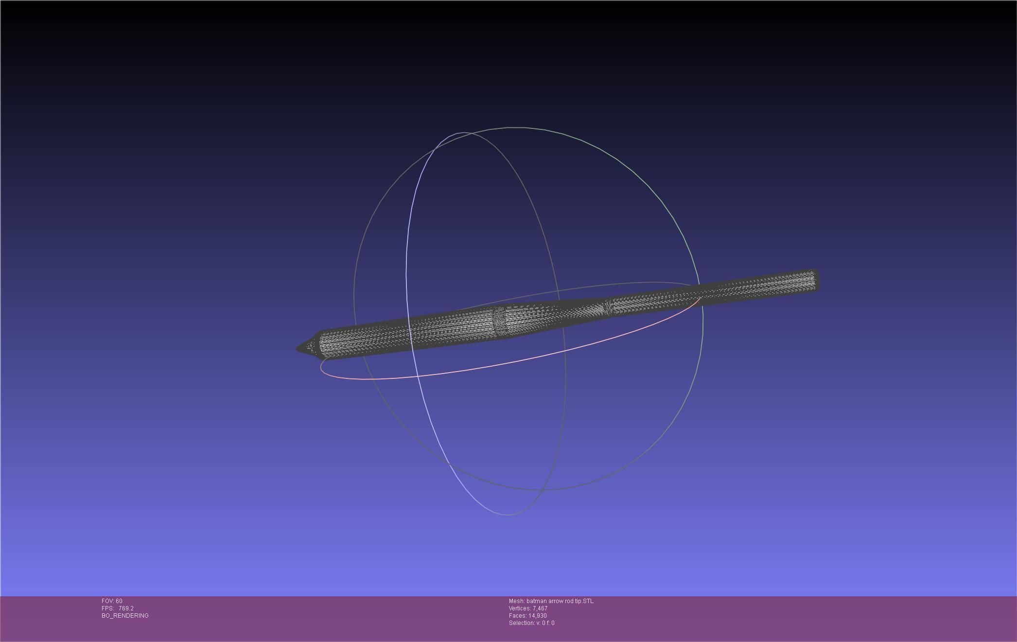 Batman Arrow Basic Model 3D print model_113