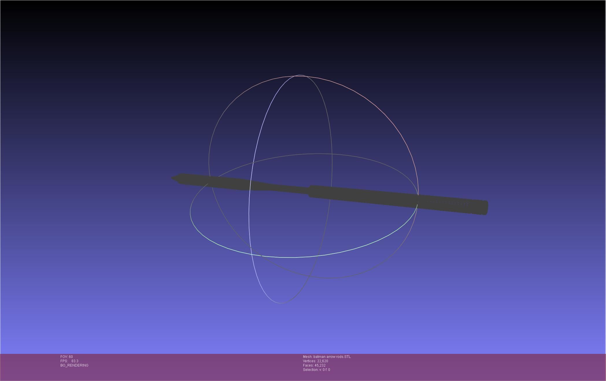 Batman Arrow Basic Model 3D print model_125