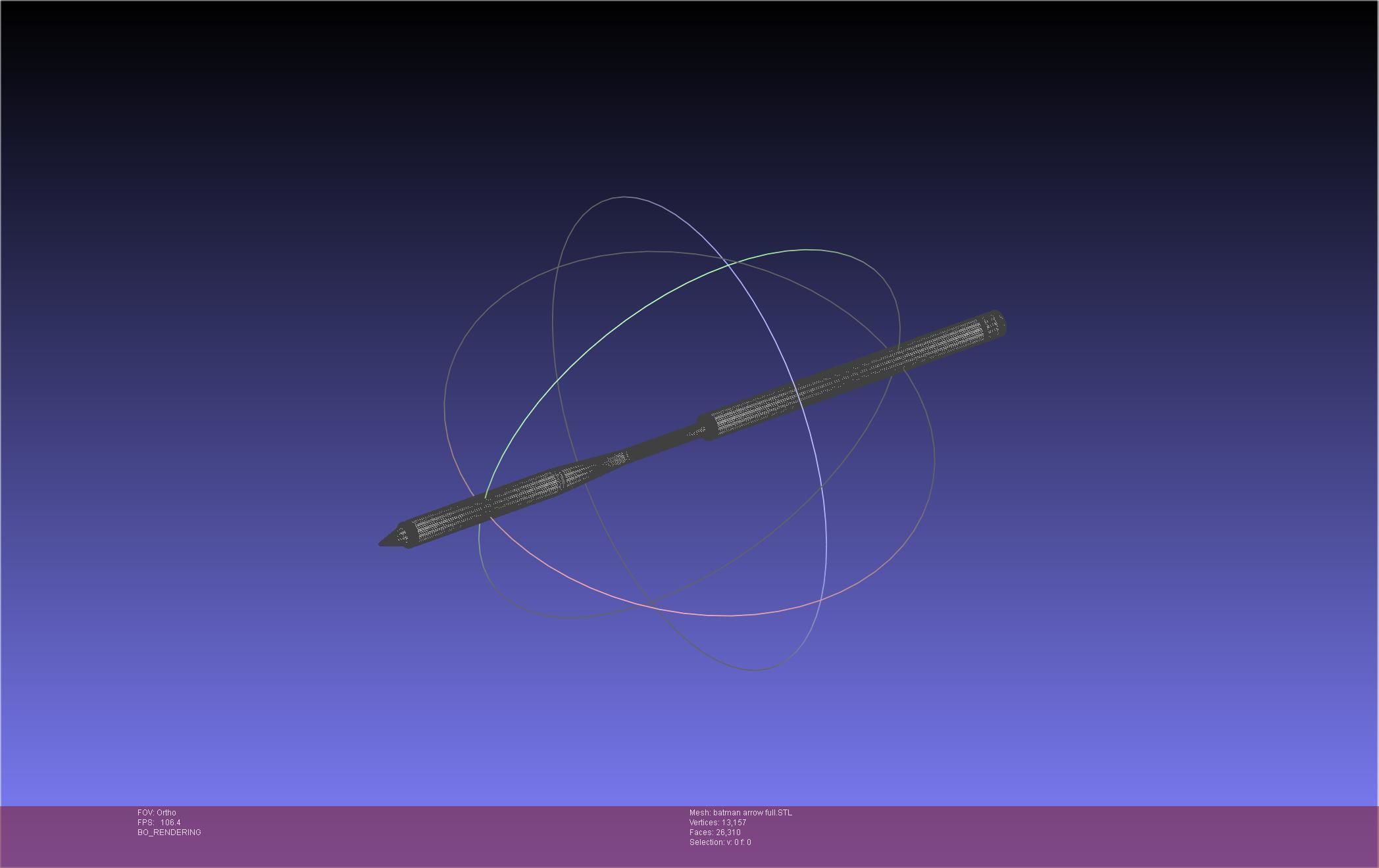 Batman Arrow Basic Model 3D print model_36