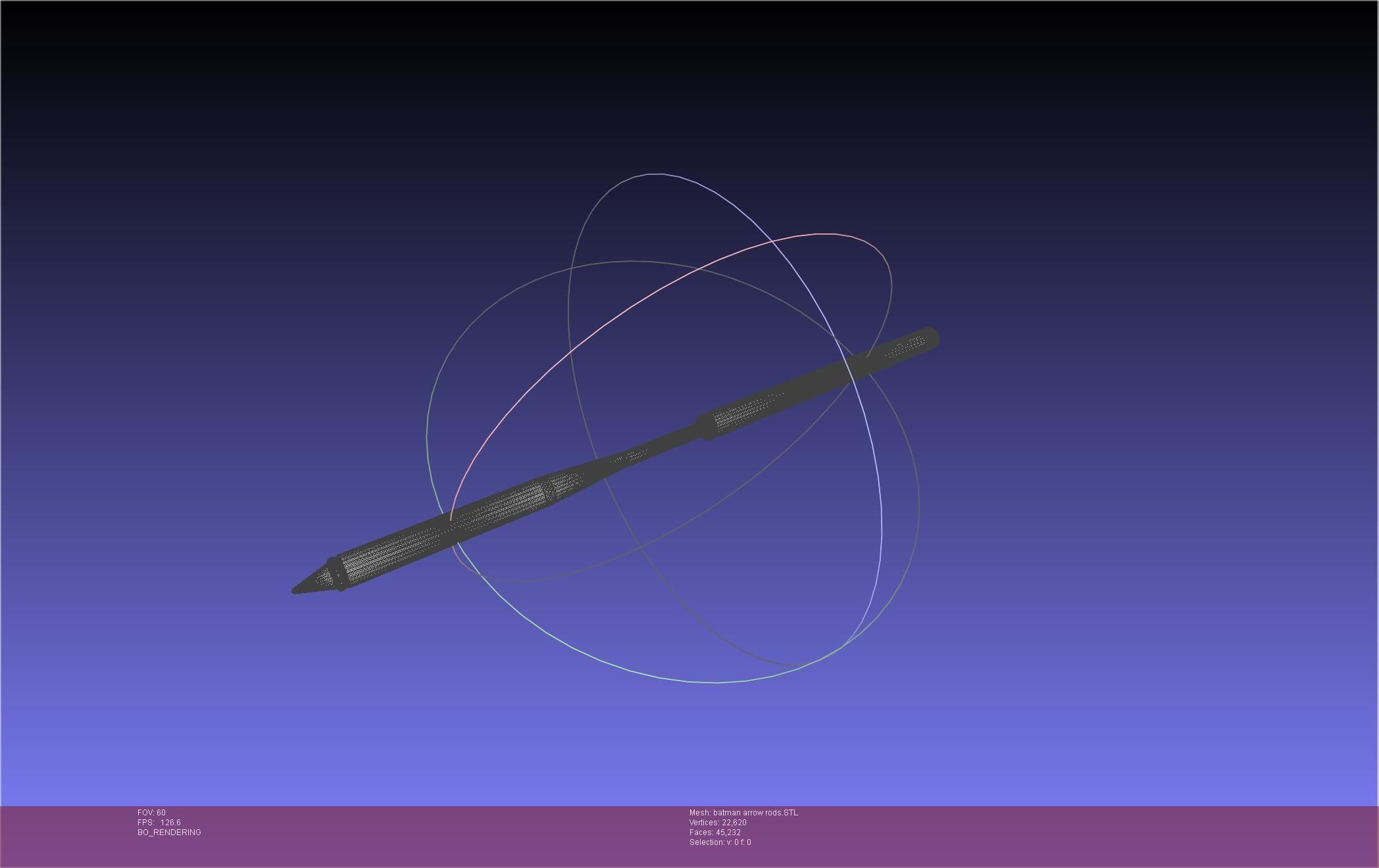 Batman Arrow Basic Model 3D print model_127