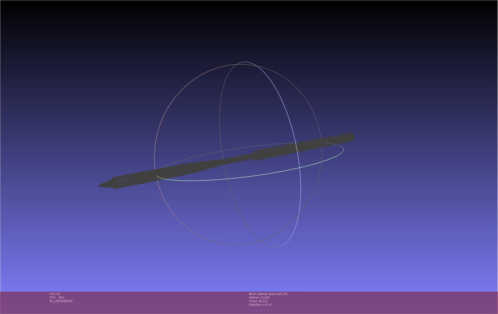 Batman Arrow Basic Model 3D print model_124