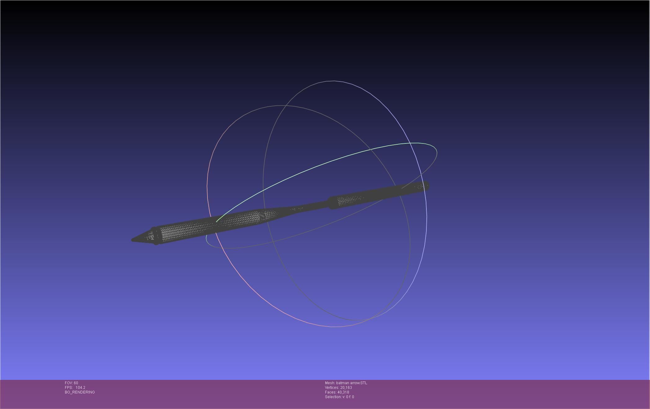 Batman Arrow Basic Model 3D print model_143