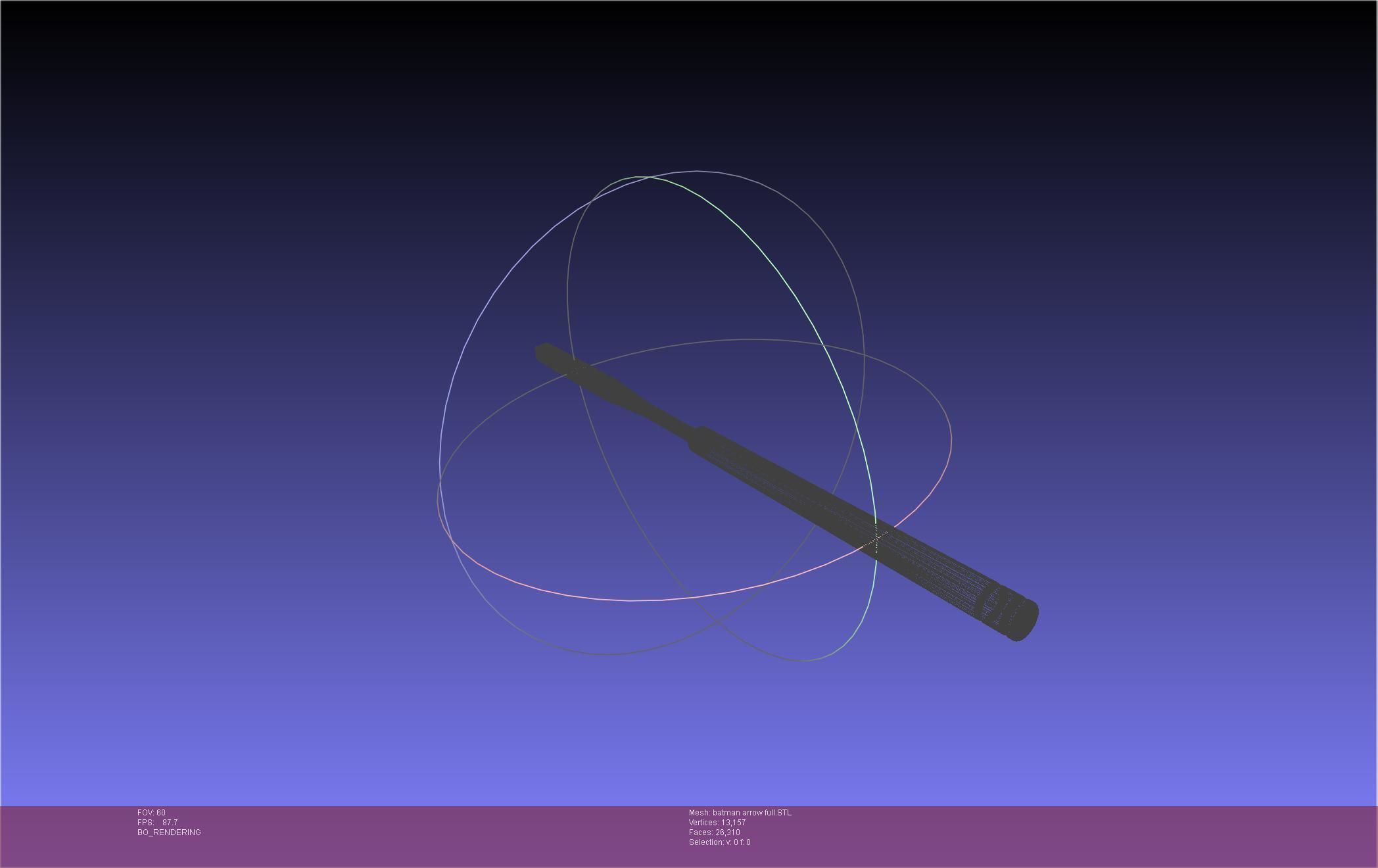 Batman Arrow Basic Model 3D print model_26