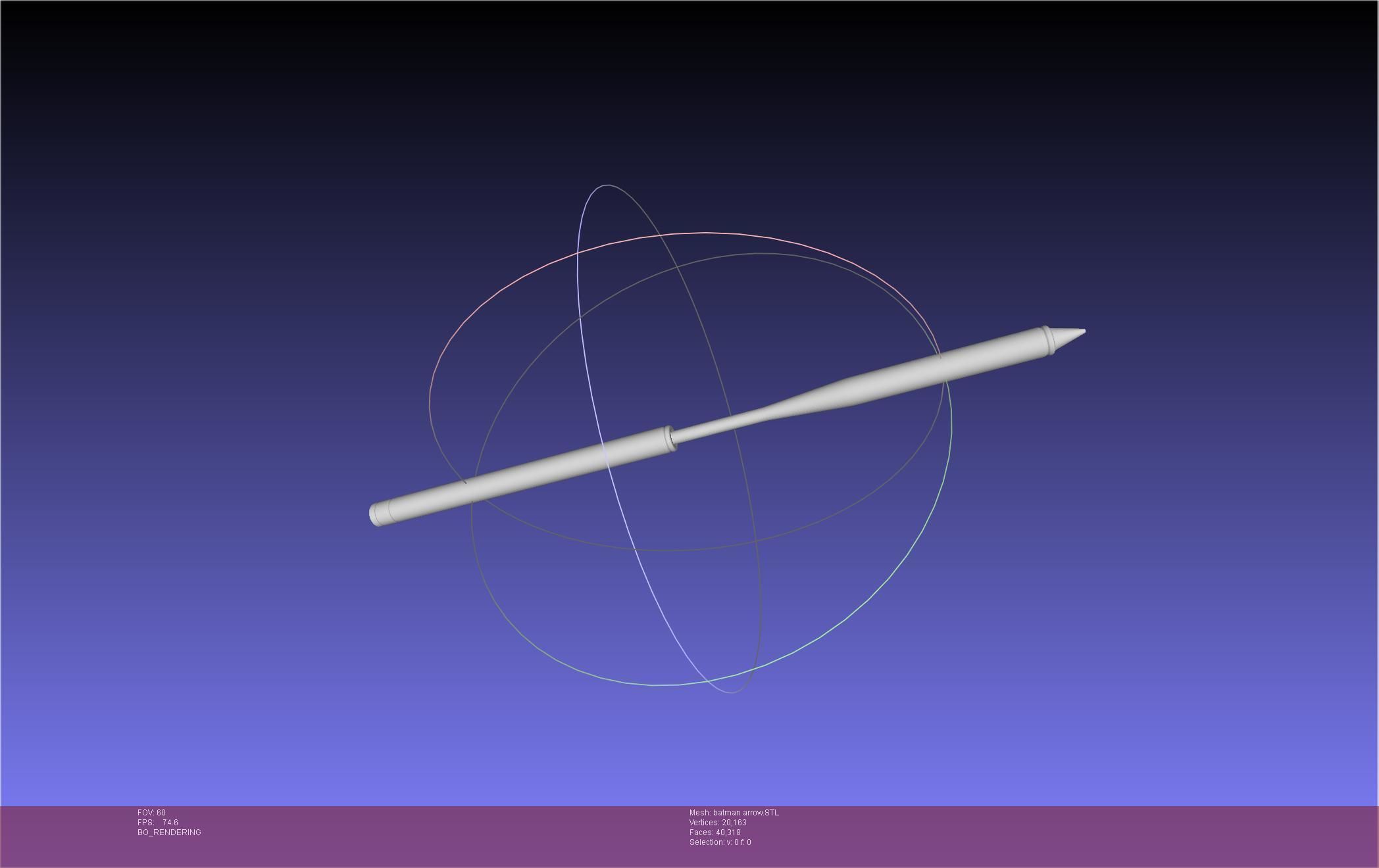 Batman Arrow Basic Model 3D print model_139