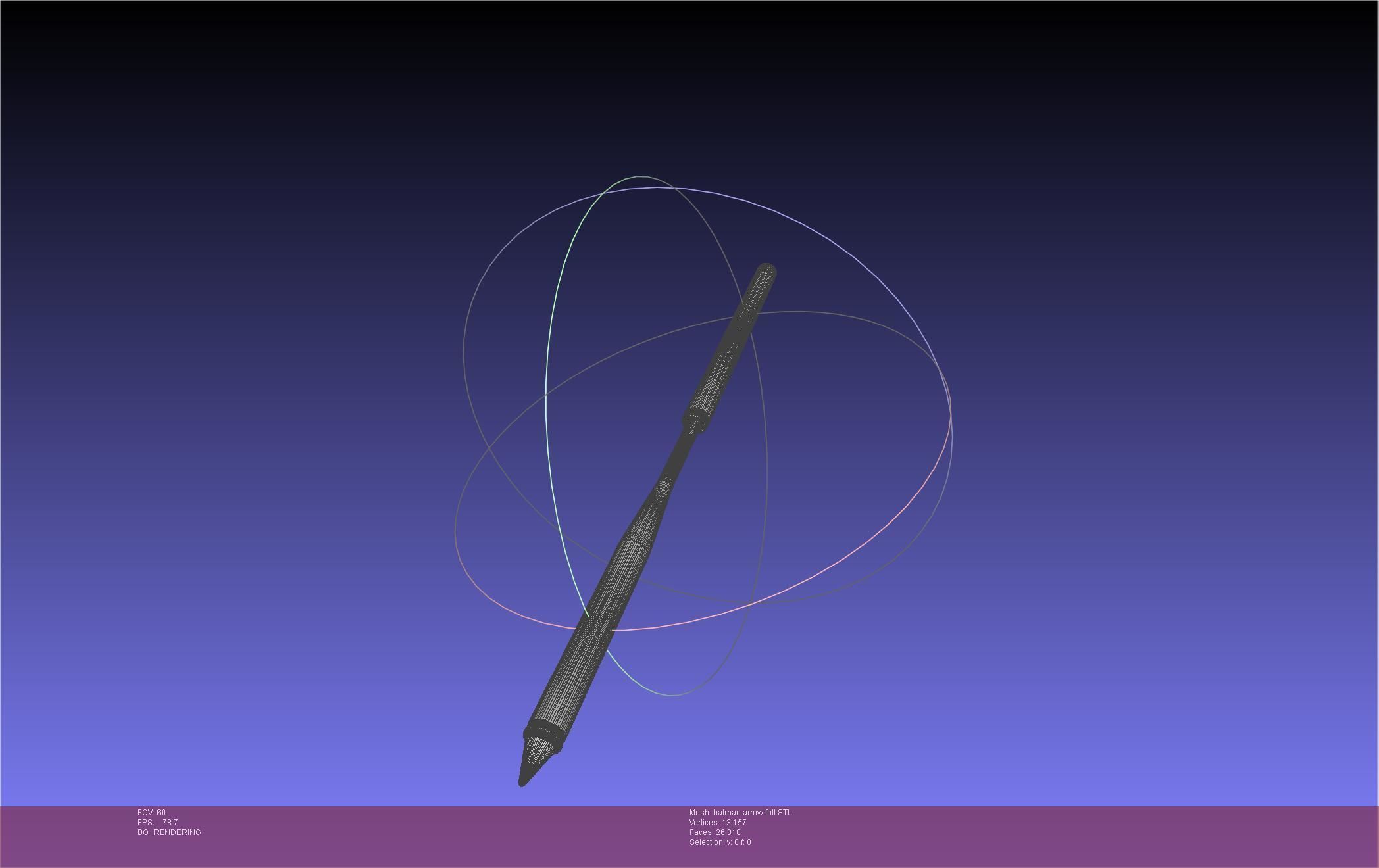 Batman Arrow Basic Model 3D print model_17