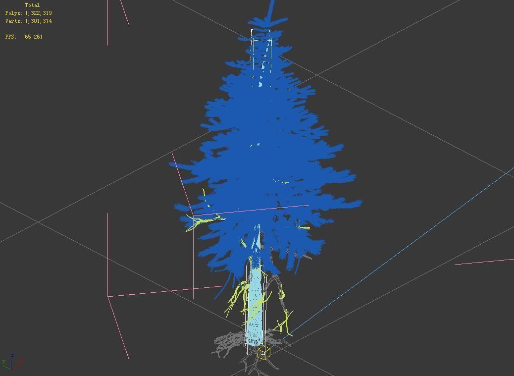branches-different scales-large fruit-spruce 15 3D model_3