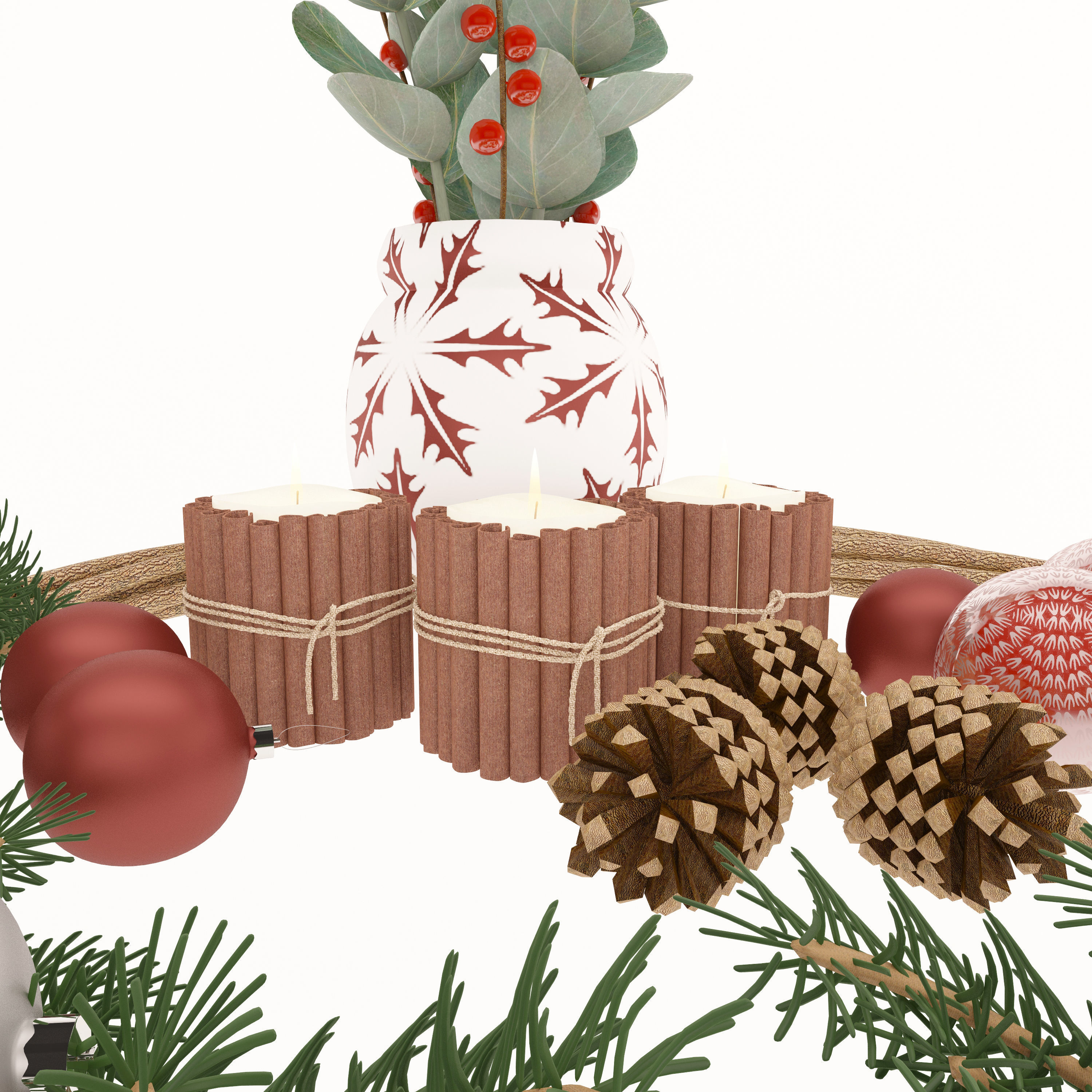 Christmas decor  3D model_3