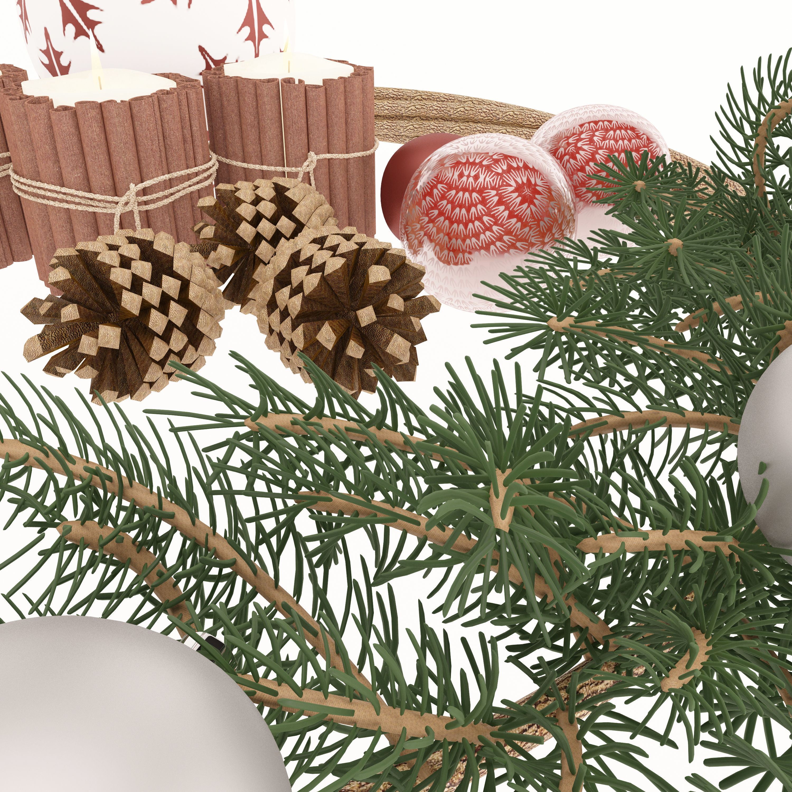 Christmas decor  3D model_2