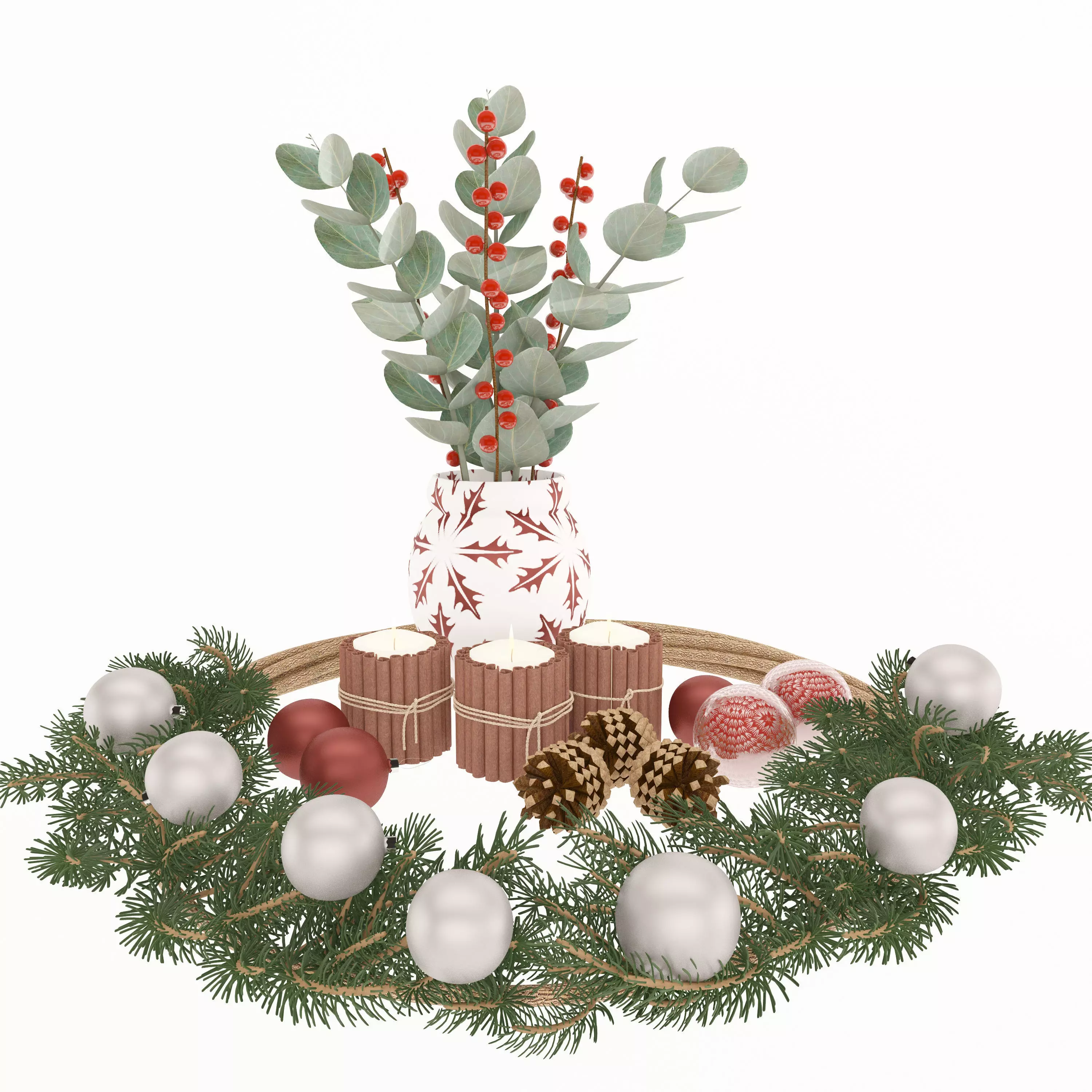 Christmas decor  3D model_0
