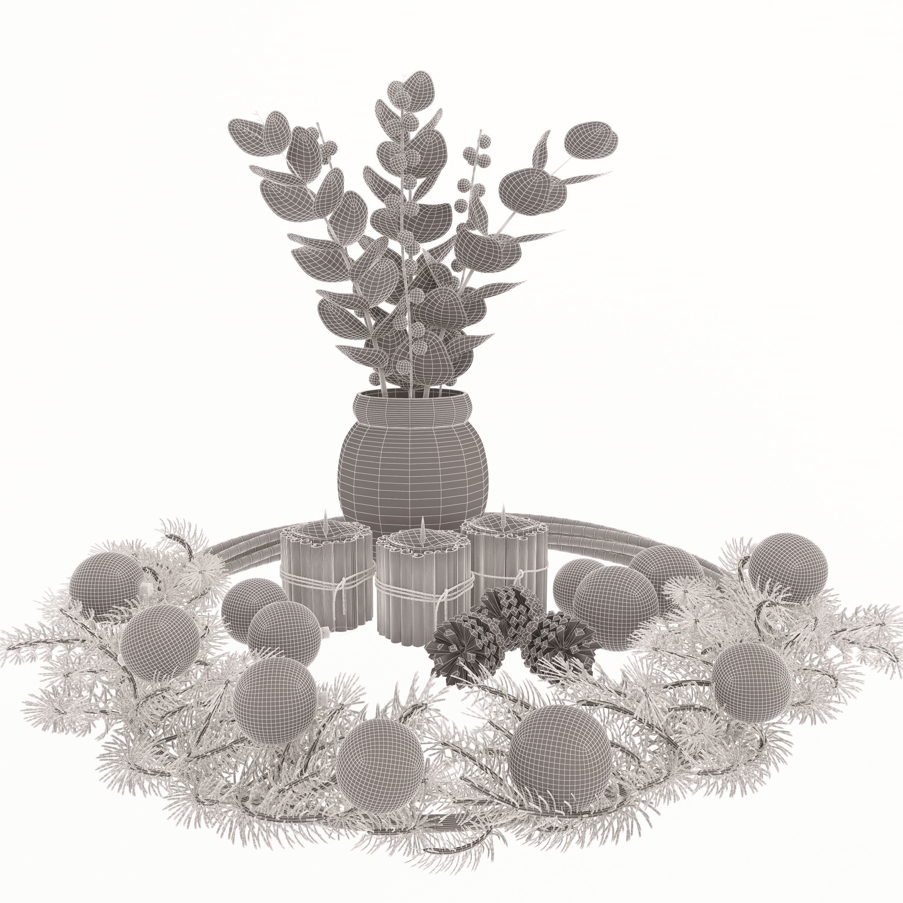 Christmas decor  3D model_4