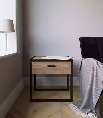 Bedside drawer Loft Industrial furniture Corona Scene