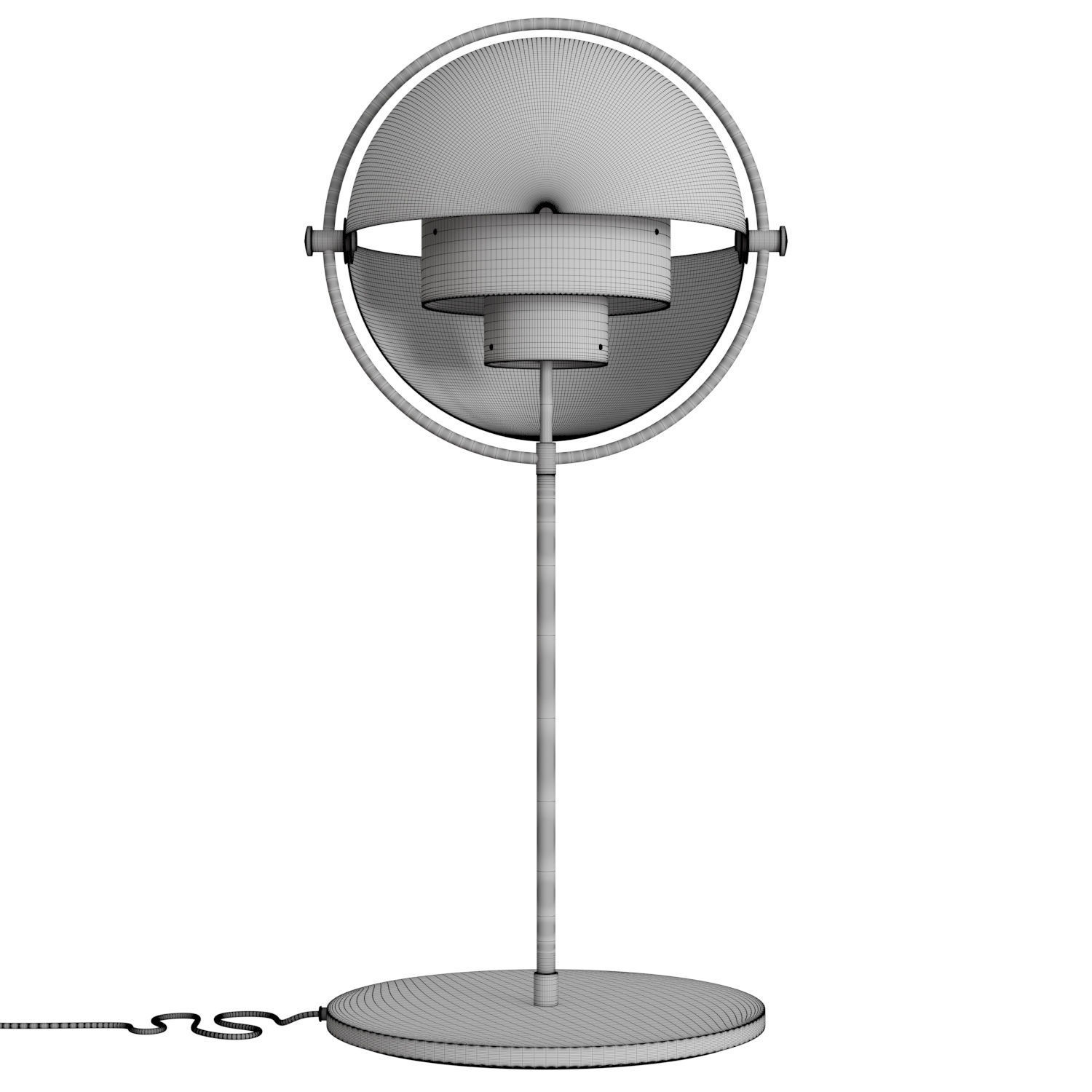 Multi-Lite Table Lamp 3D model_4