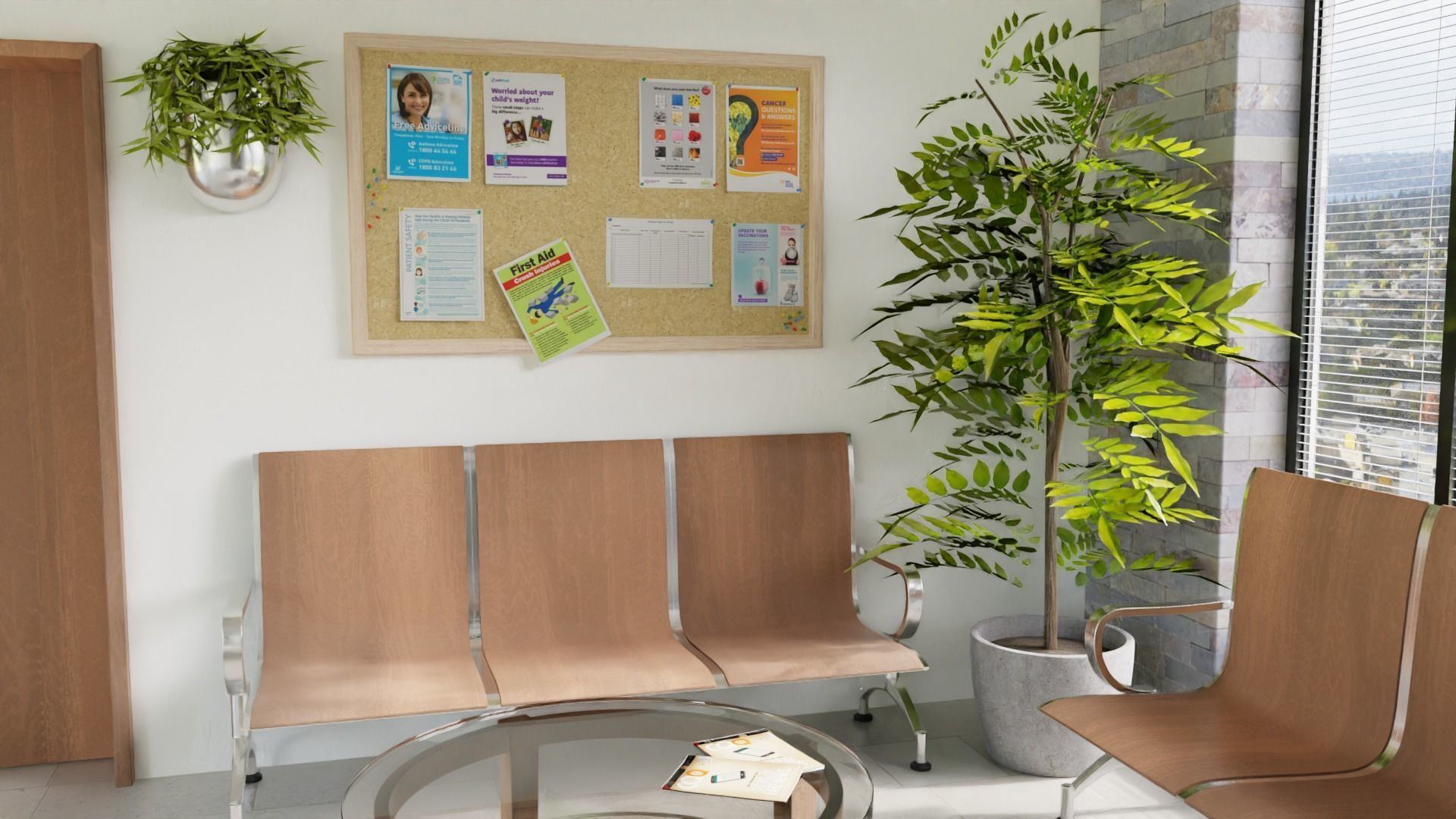 Waiting room 3D model_1