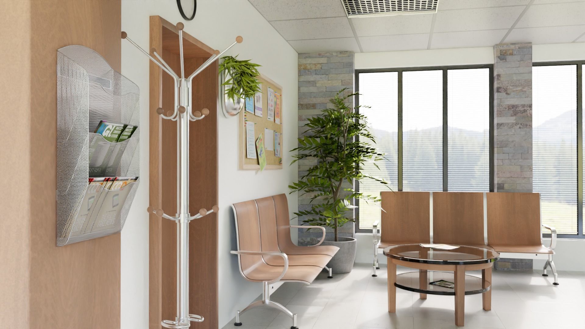 Waiting room 3D model_3