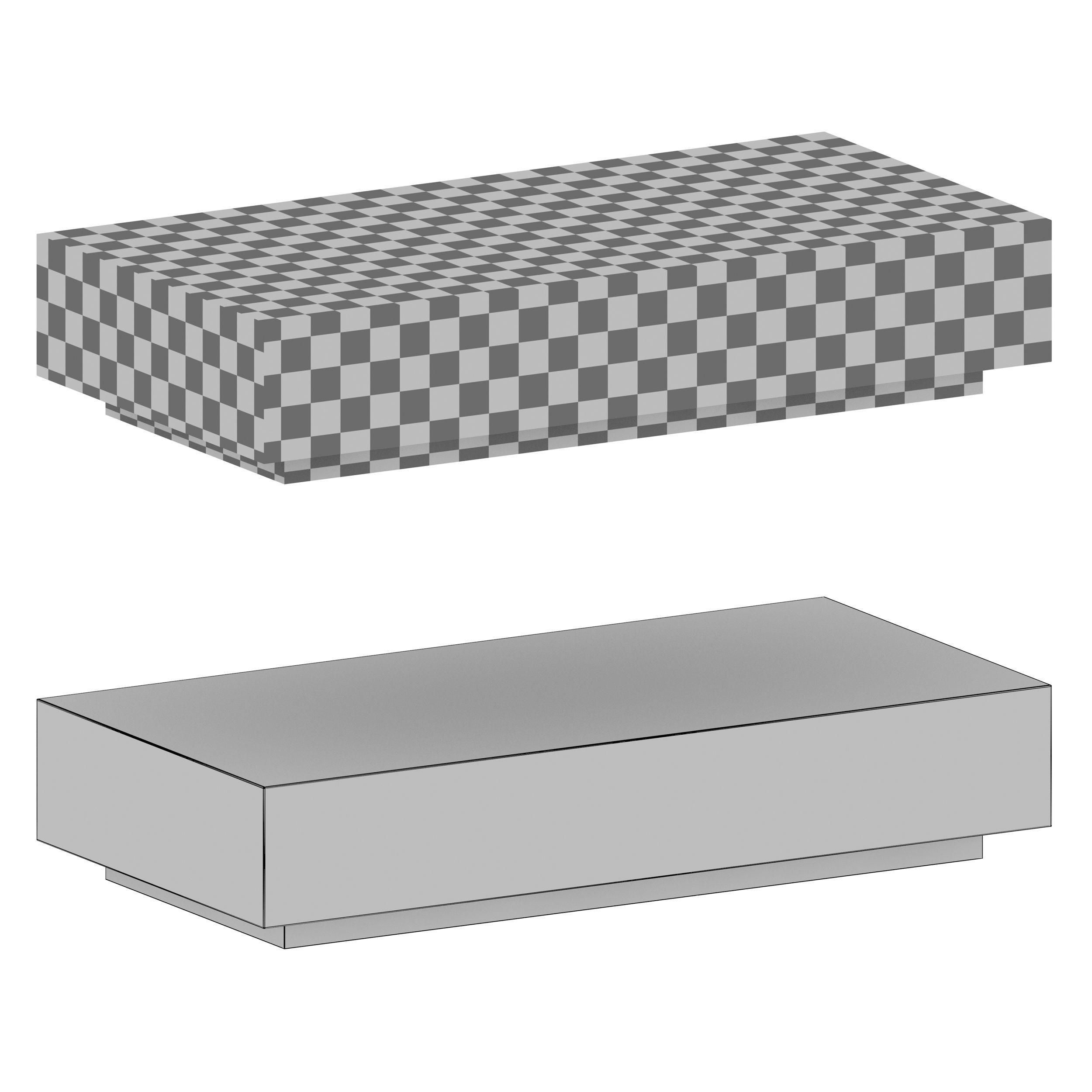 Aleph Rectangular Coffee Table Crate and Barrel 3D model_17