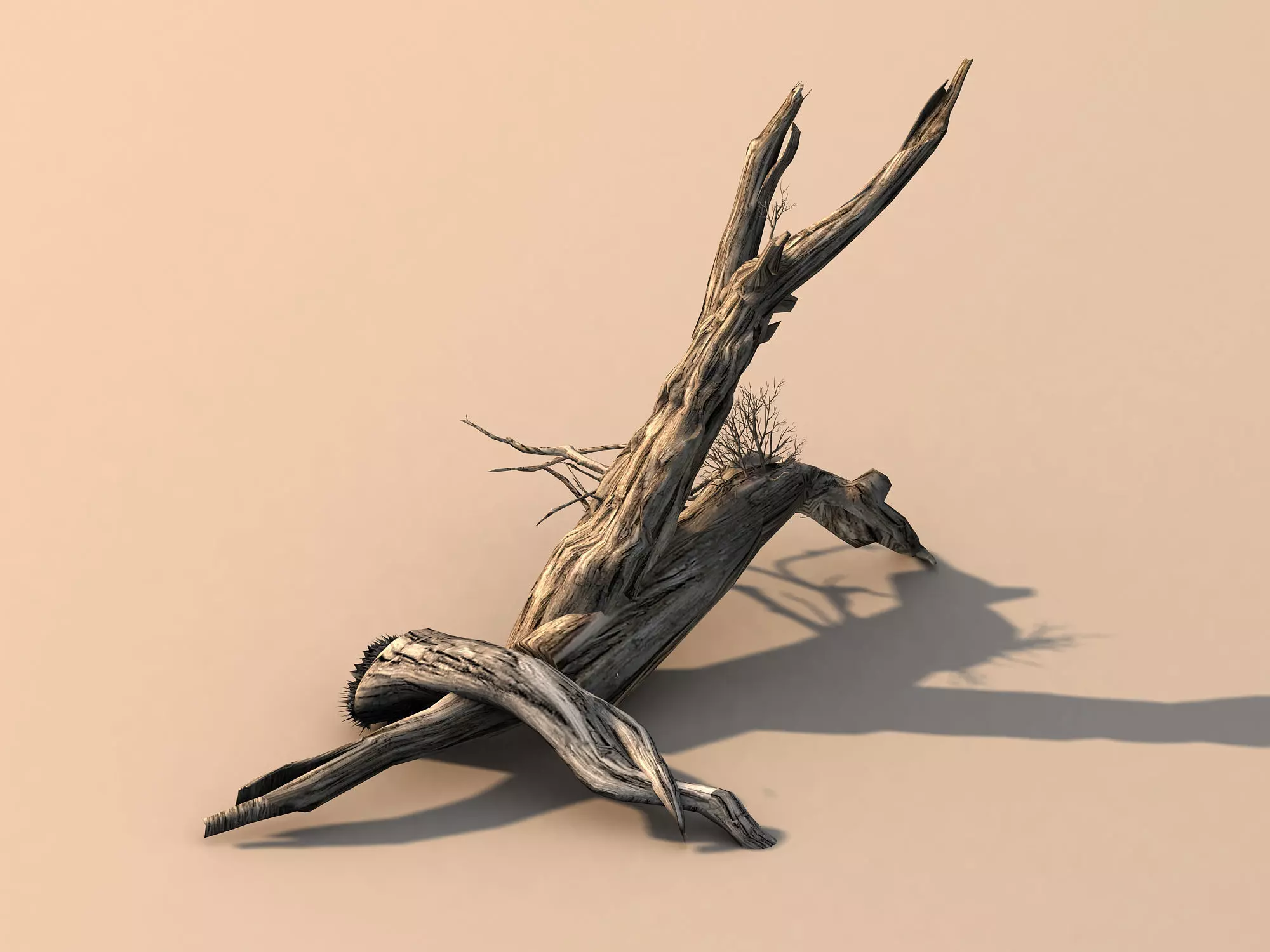 Segment Wood-Withered-Trunk 37 3D model_0