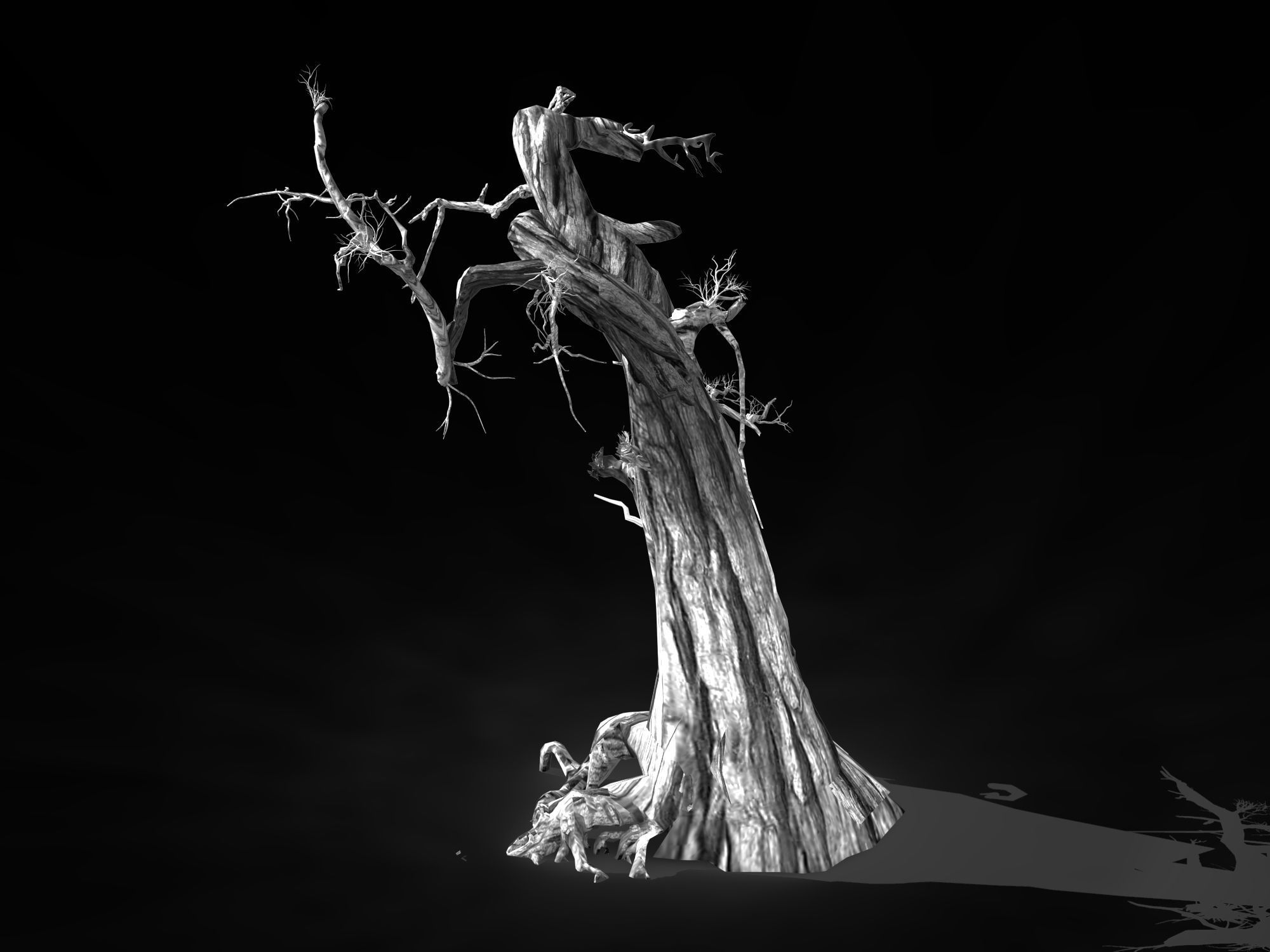 Segment Wood-Withered-Trunk 95 3D model_2