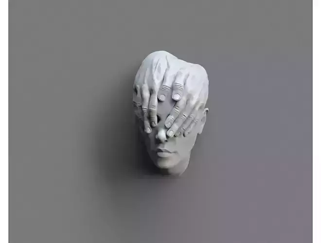 Eyes covered - Art piece 3D print model