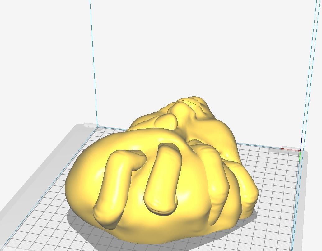 Squeezed Face - Art Piece 3D print model_4