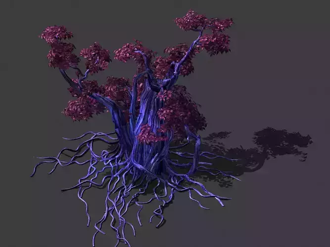 Red strange tree-purple 87