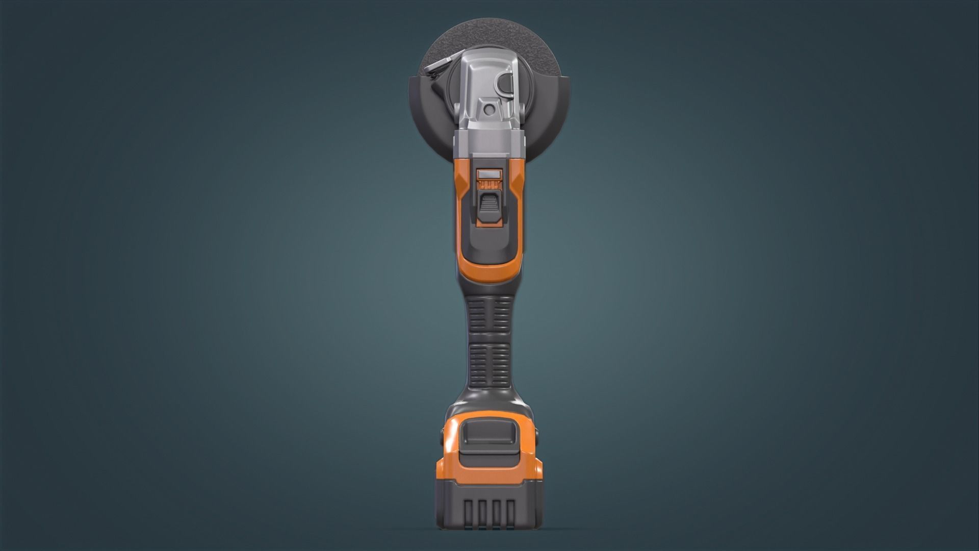 Angle Grinder Low-poly 3D model_11