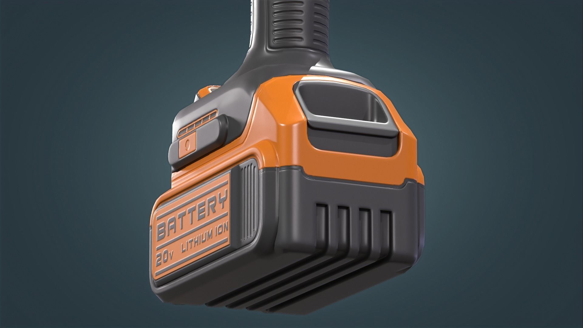 Angle Grinder Low-poly 3D model_18