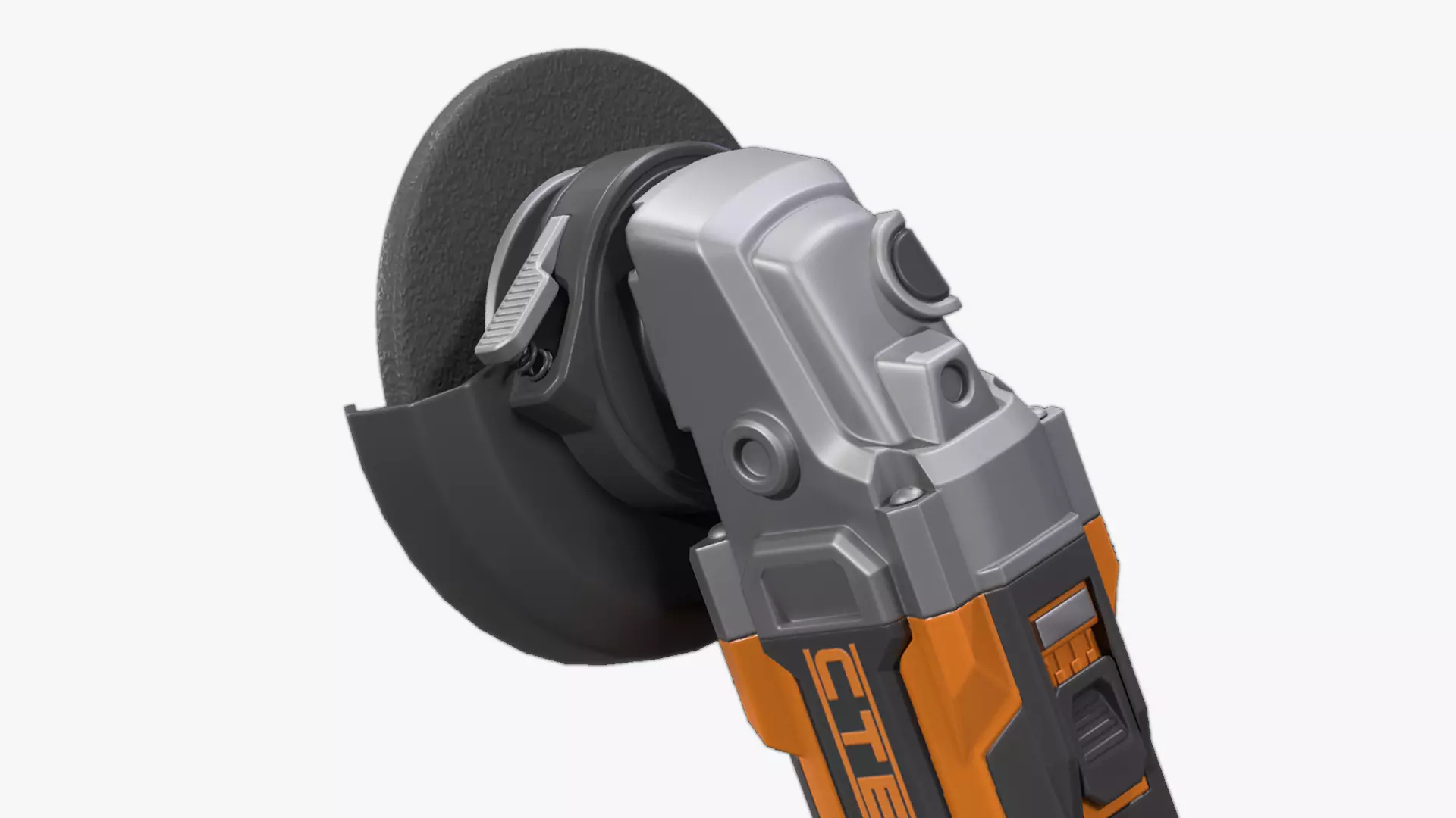 Angle Grinder Low-poly 3D model_0