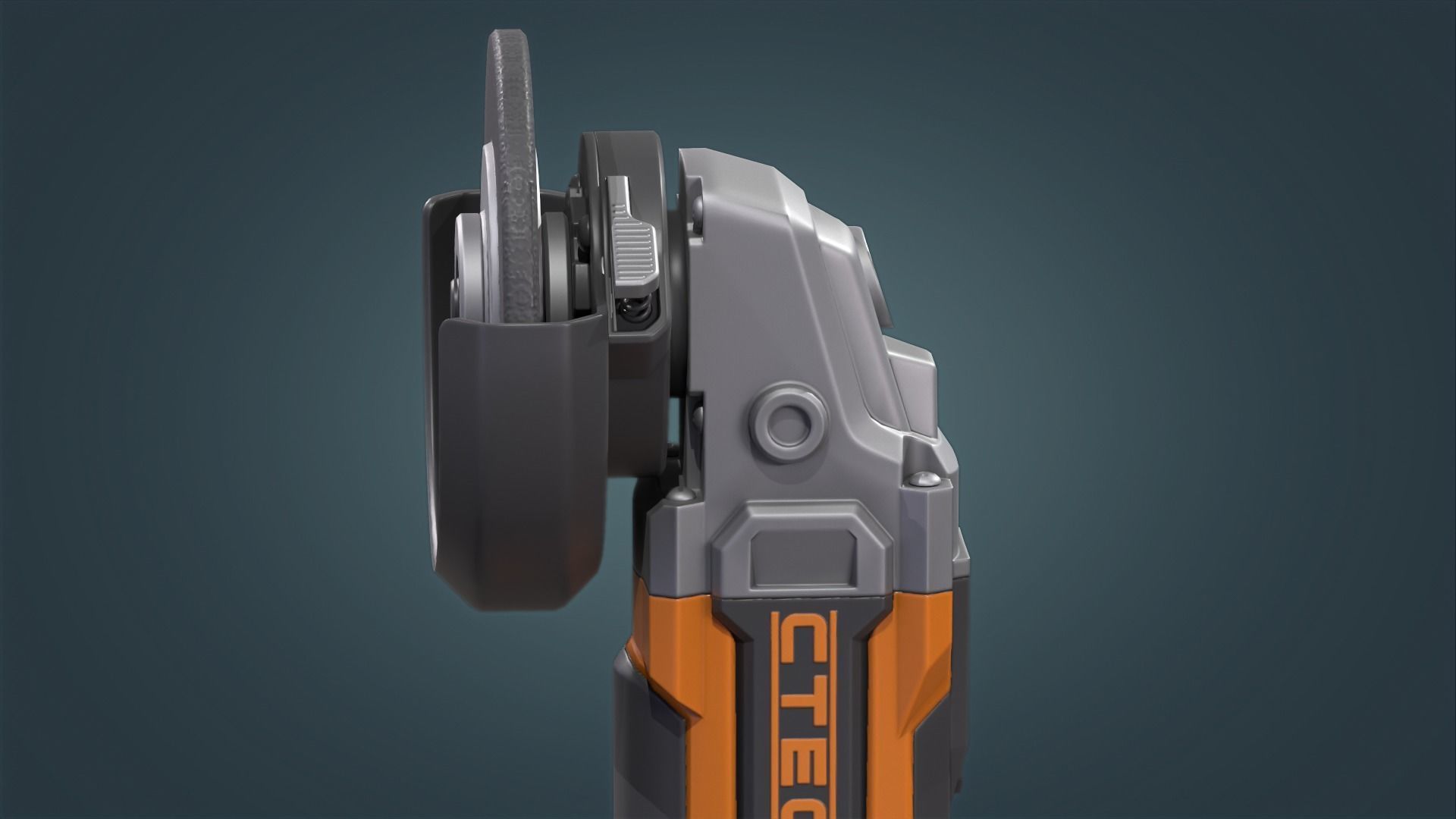 Angle Grinder Low-poly 3D model_13