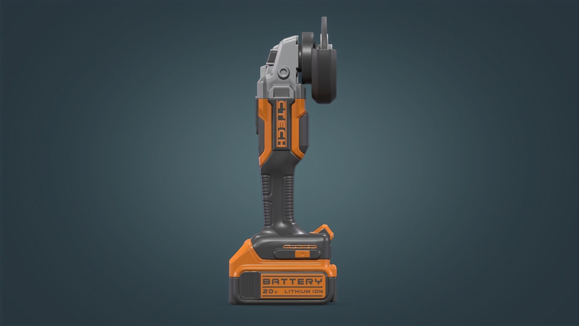Angle Grinder Low-poly 3D model_10