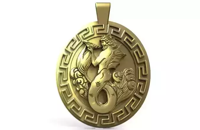 Poseidon pendant 