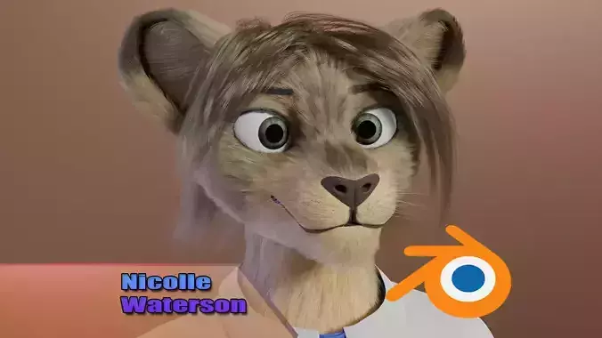 Nicolle Waterson Anthro lioness 3D model