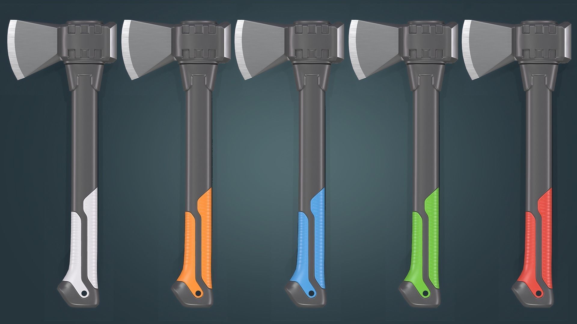 Clean Modern Axe Low-poly 3D model_4