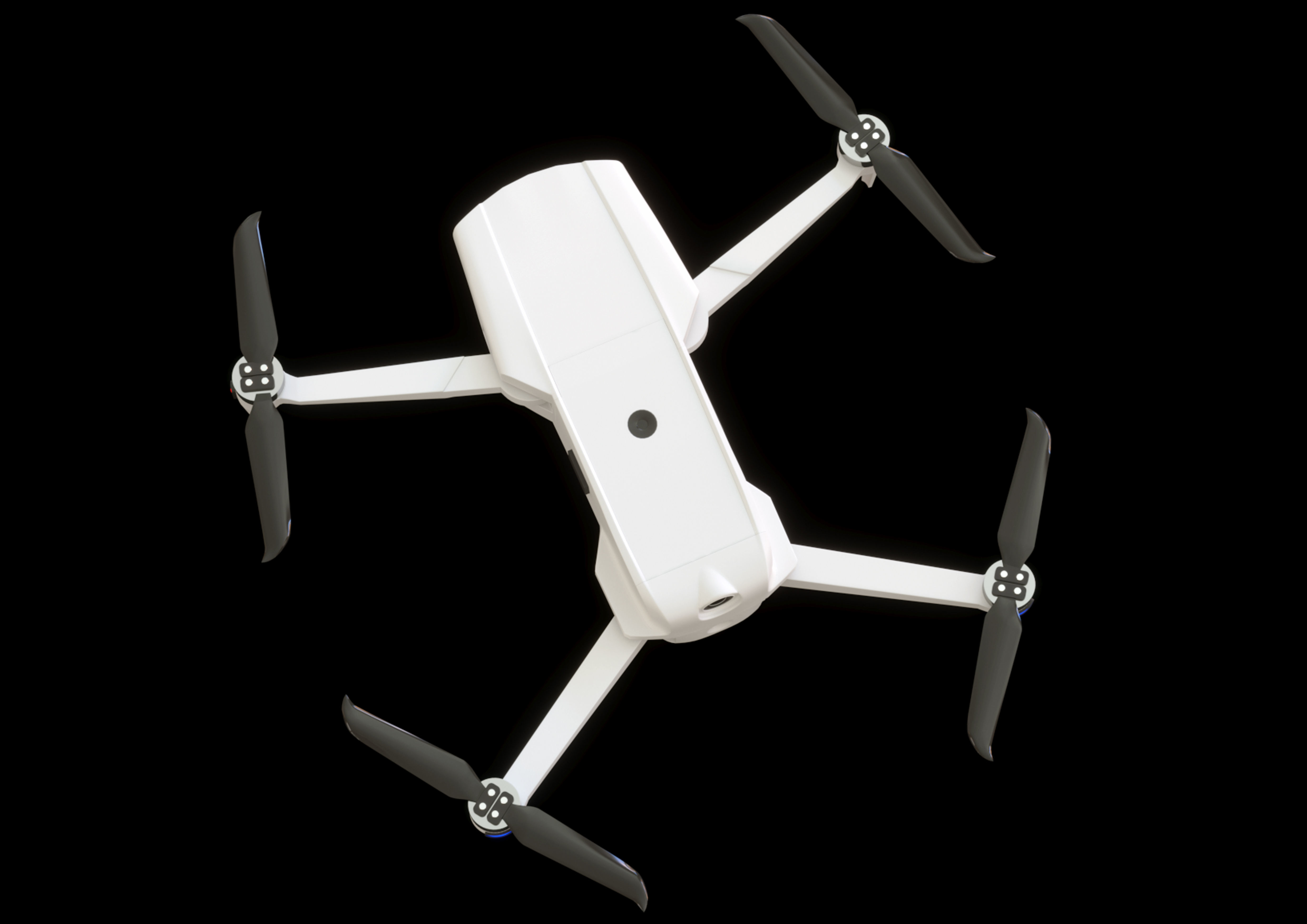 drone model dji phantom quadcopter 3D model_3