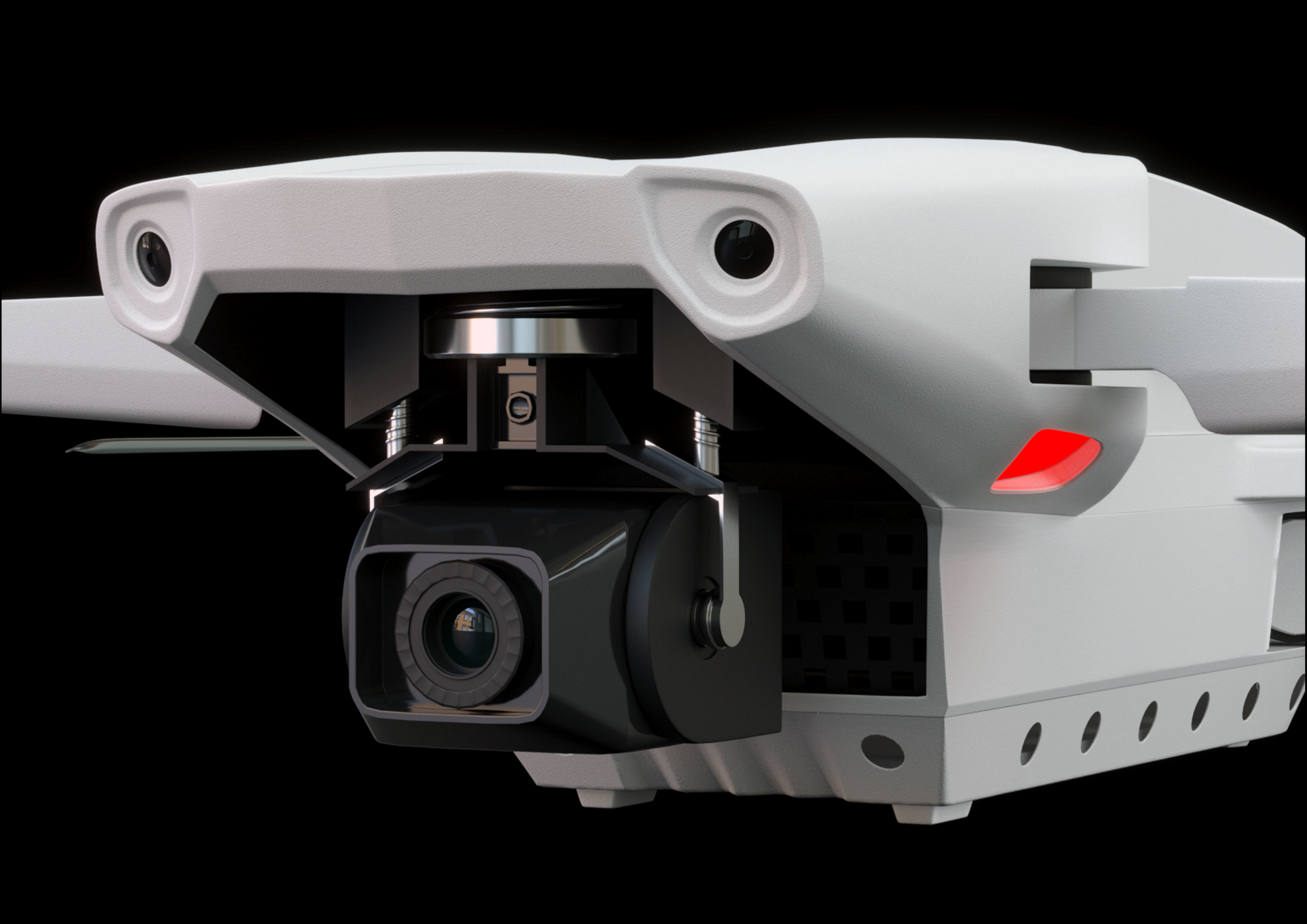 drone model dji phantom quadcopter 3D model_1