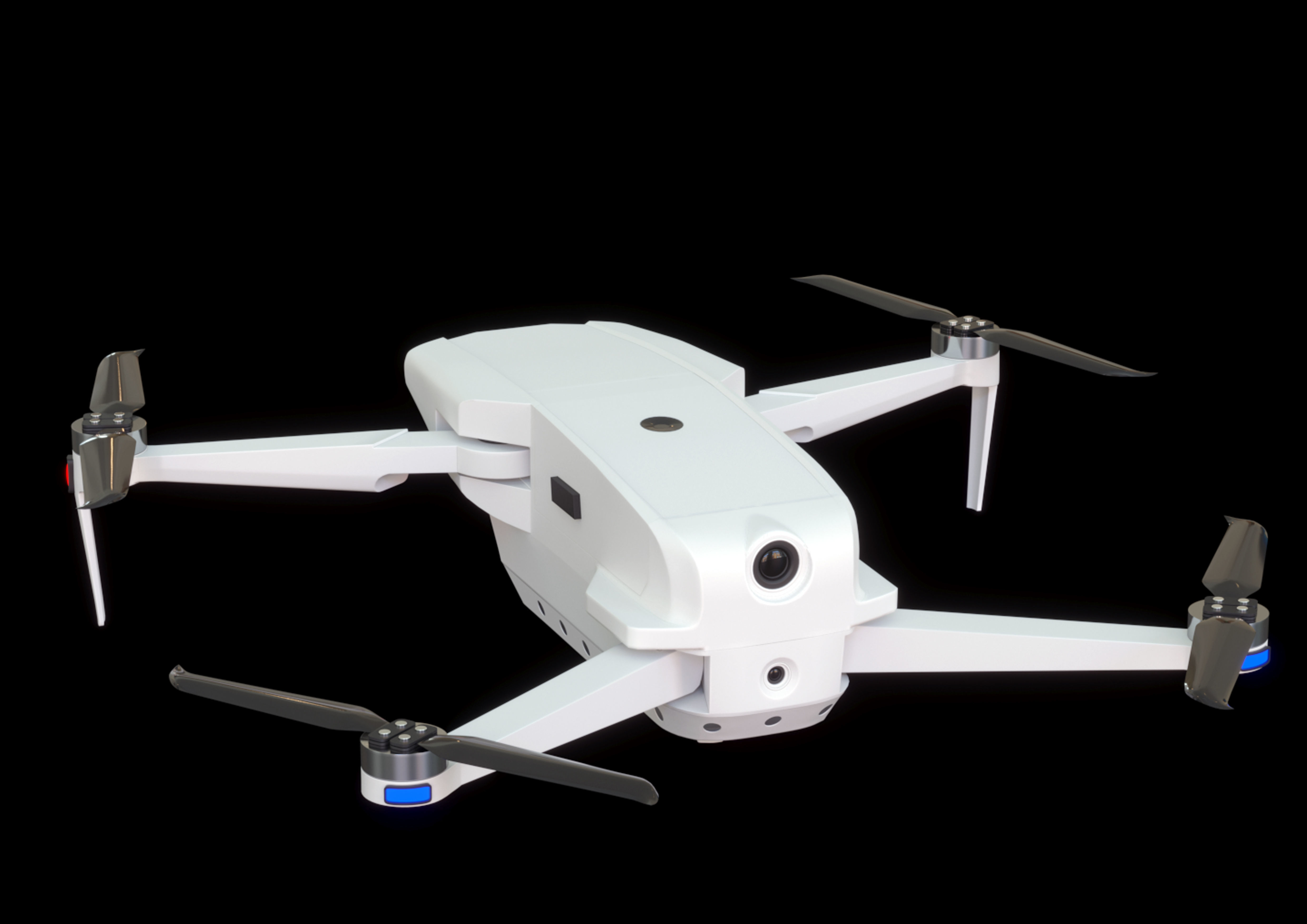 drone model dji phantom quadcopter 3D model_5