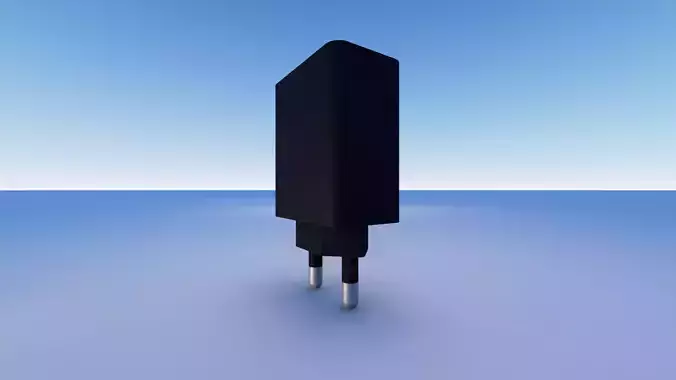 Charger power adapter Low-poly 3D model