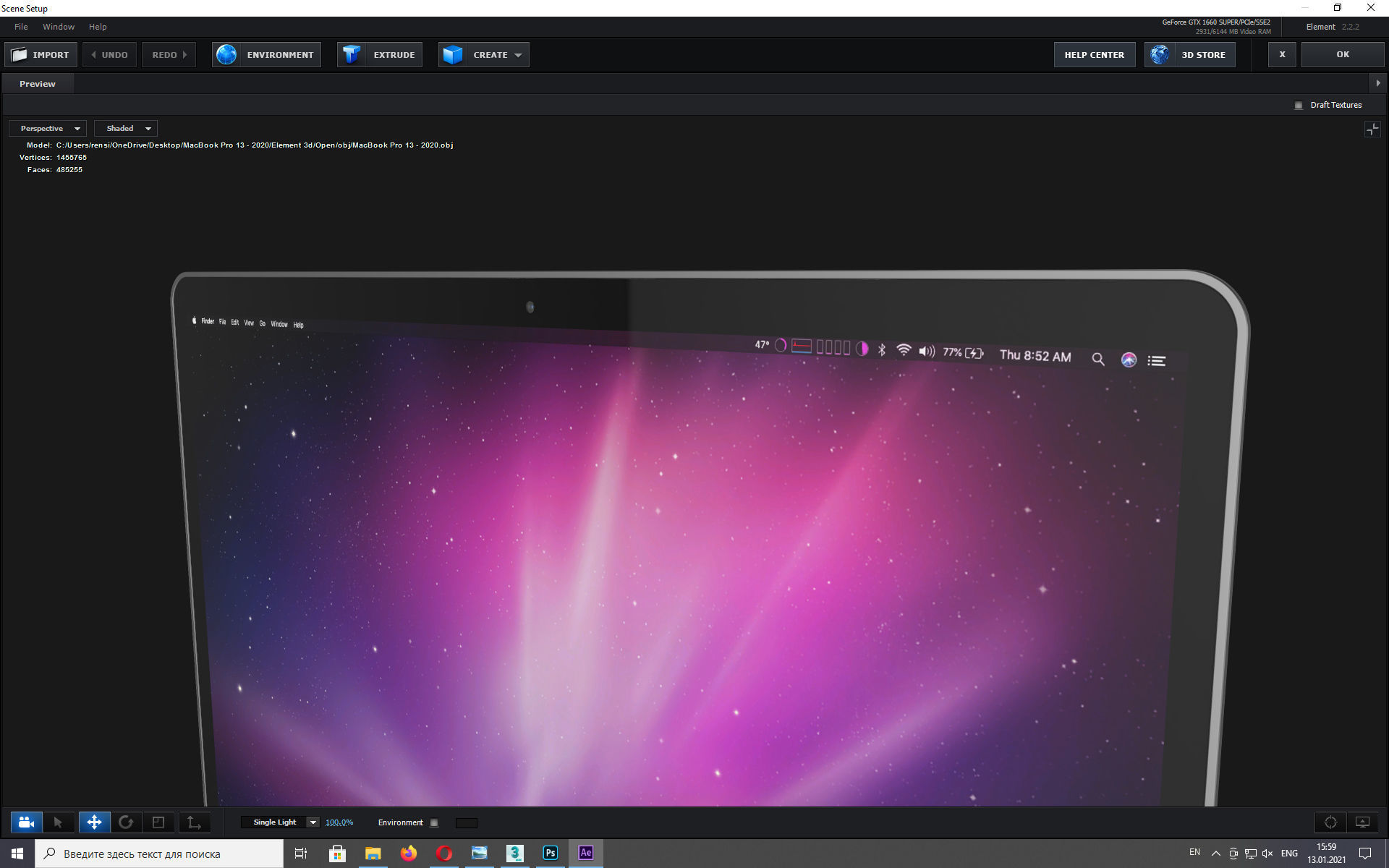 MacBook Pro 13 - 2020 3D model_22