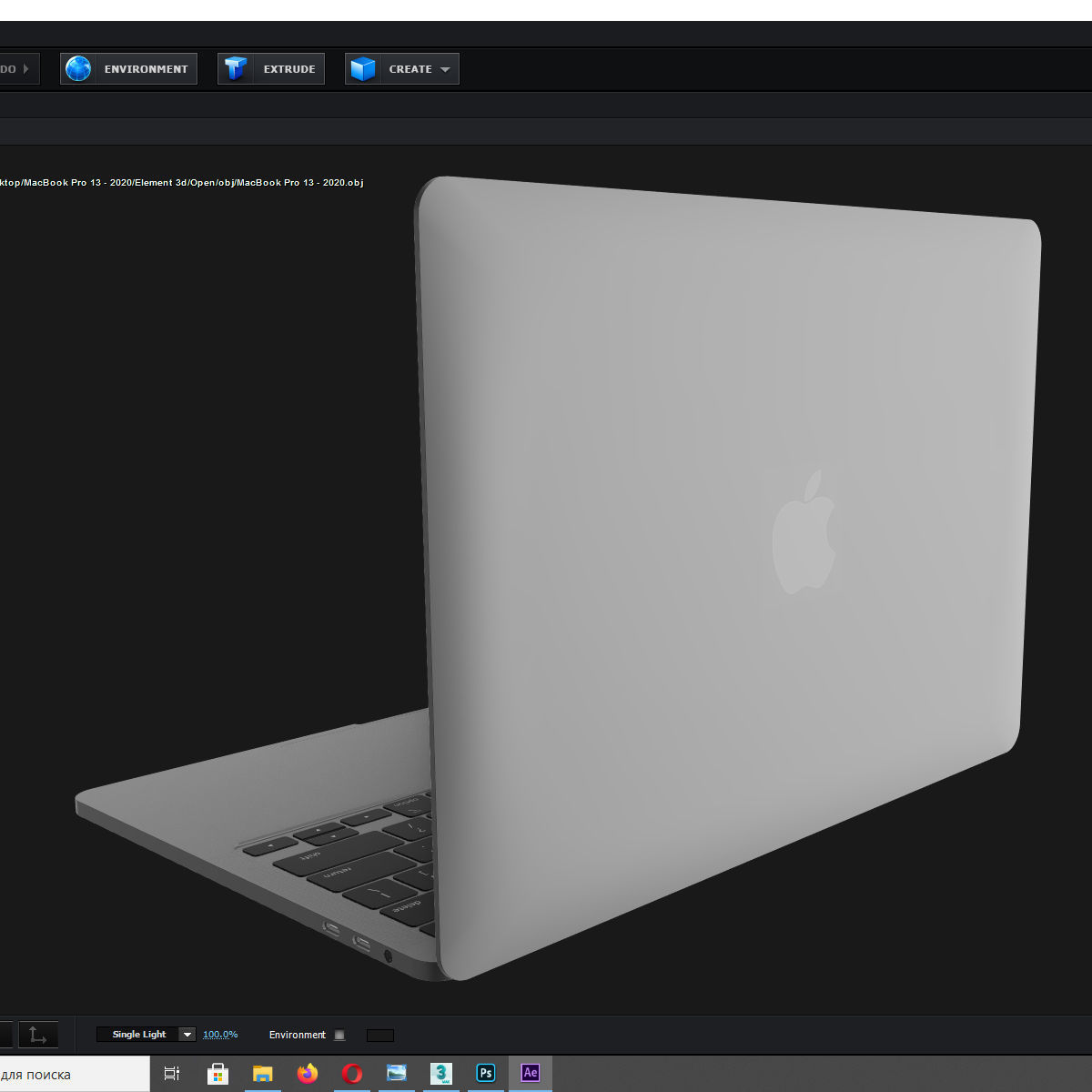 MacBook Pro 13 - 2020 3D model_19