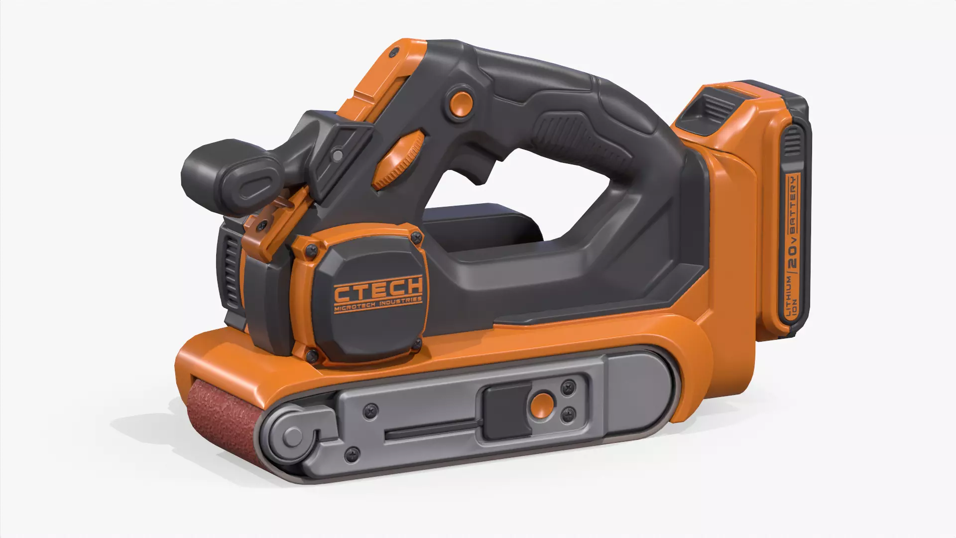 Portable Belt Sander Low-poly 3D model